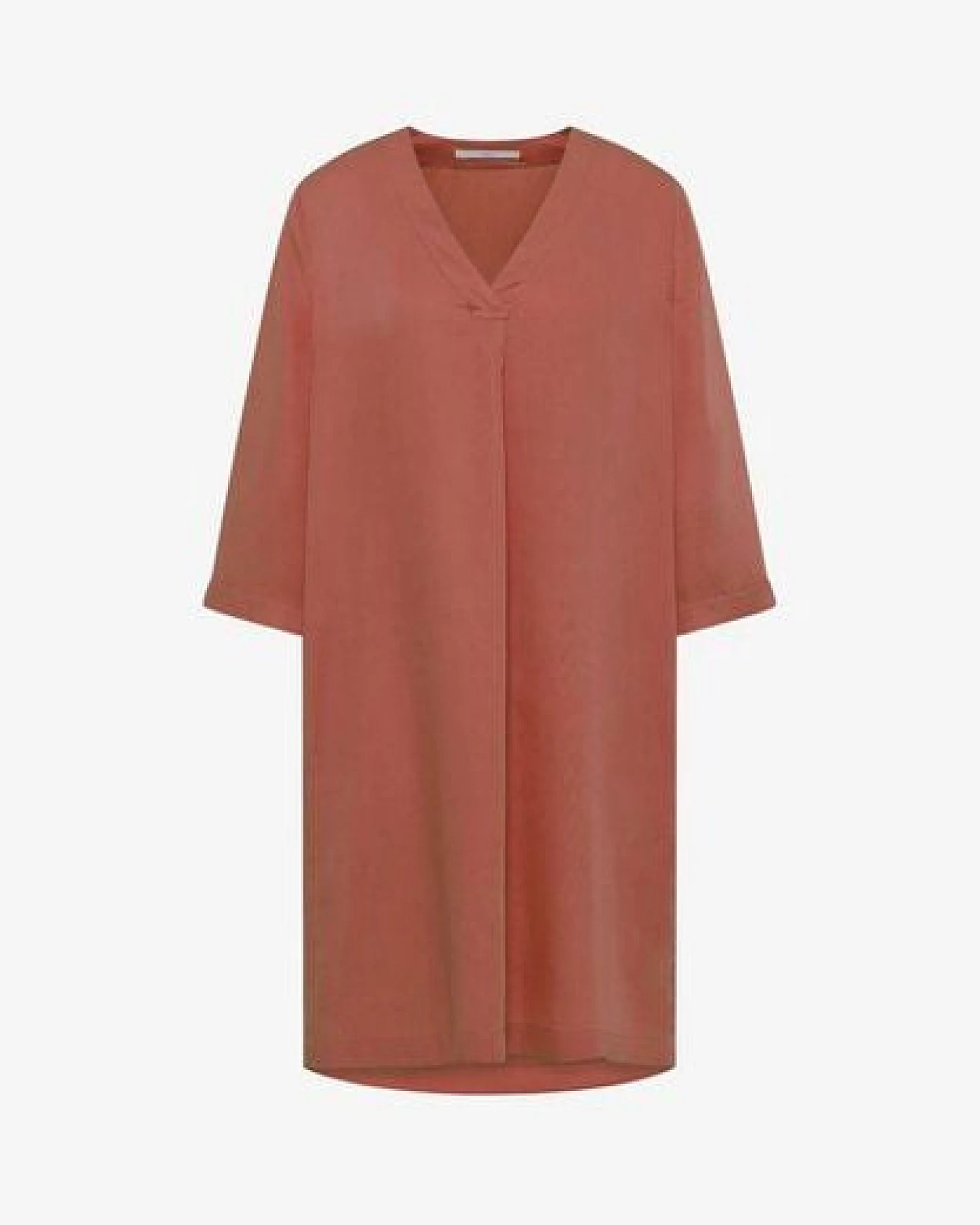 LANIUS Tencel Kleid mit V-Ausschnitt – Ansicht 3