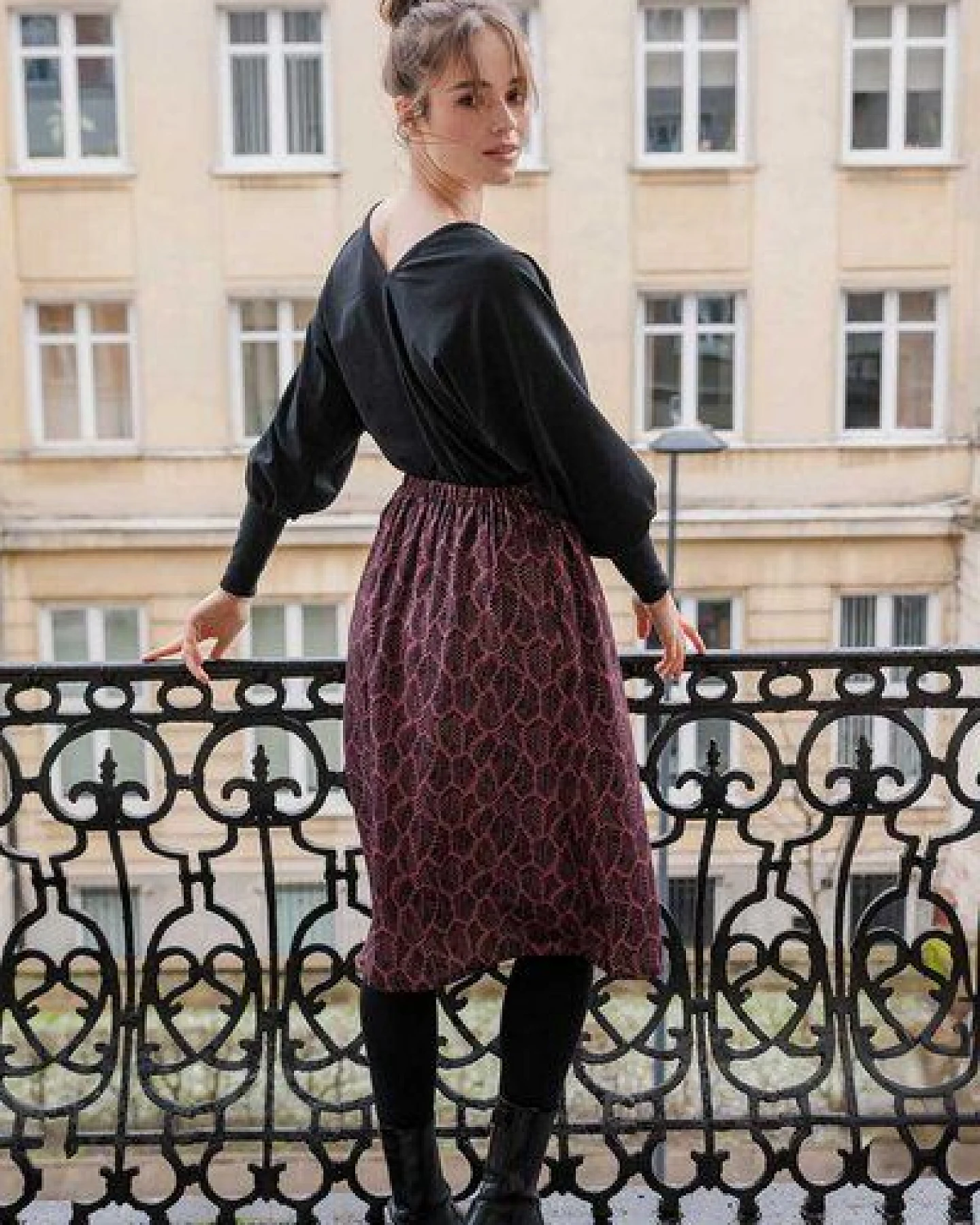 WiDDA berlin schwarzes Longsleeve AVA aus Bio-Baumwolle – Ansicht 4