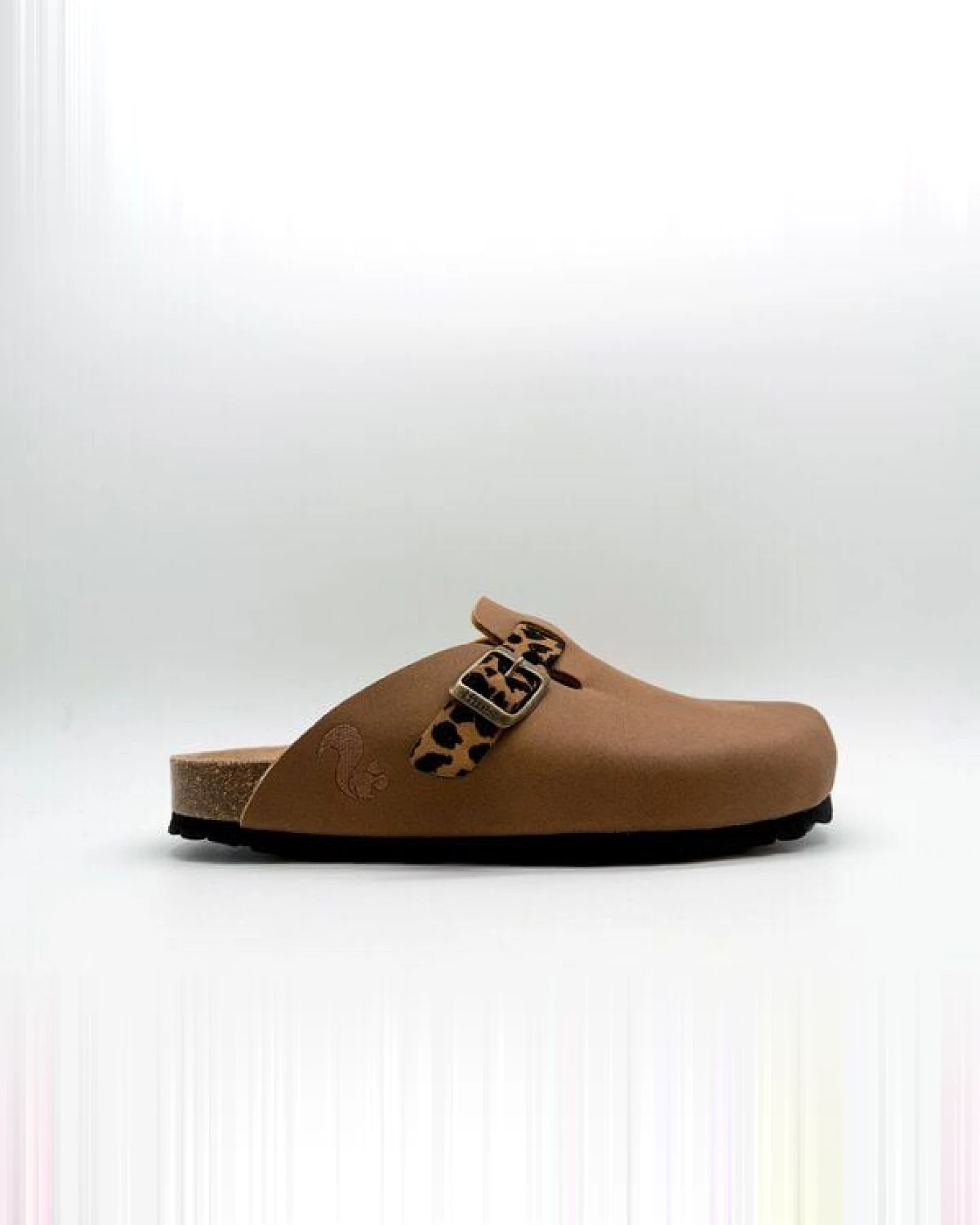 Vegane thies ® Eco Bio Leo Belt Clogs aus rec. PET mit Kork-Tieffussbett – Ansicht 2