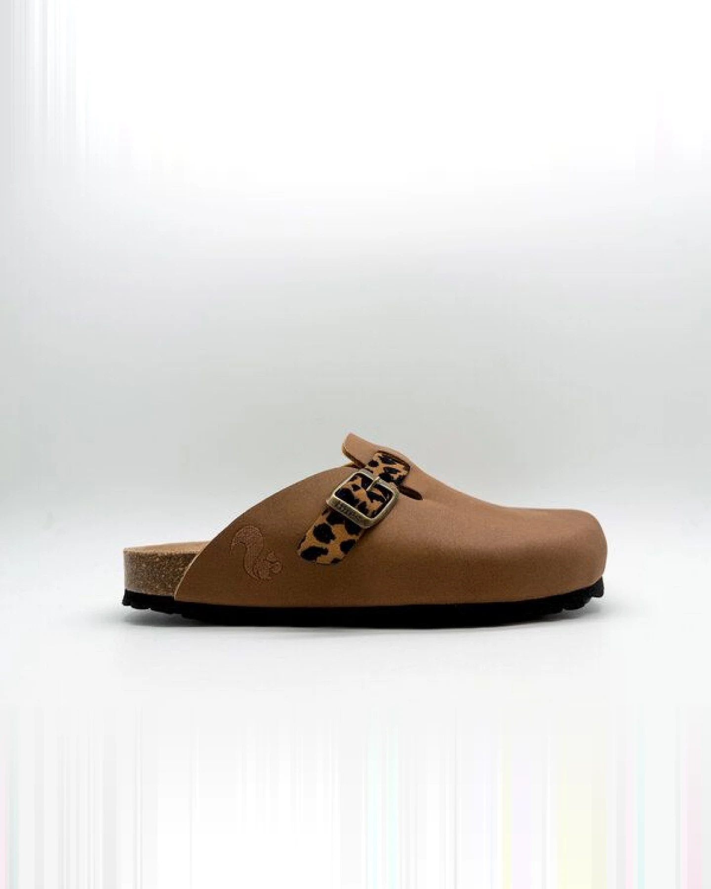 Vegane thies ® Eco Bio Leo Belt Clogs aus rec. PET mit Kork-Tieffussbett – Ansicht 2