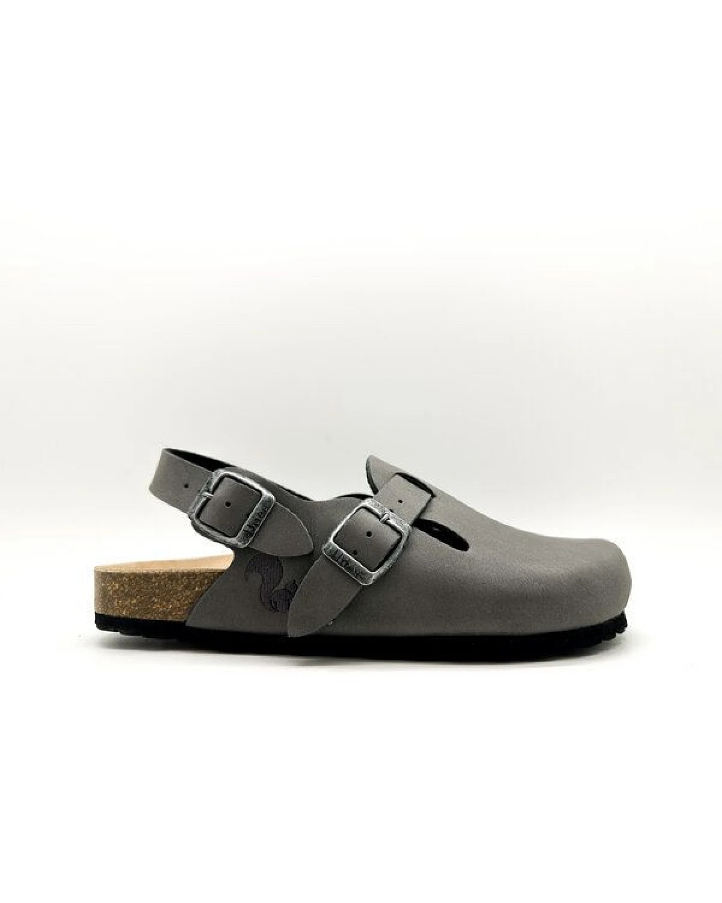 Vegane thies ® Eco Bio Backstrap Clogs aus rec. PET mit Kork-Tieffussbett – Ansicht 2