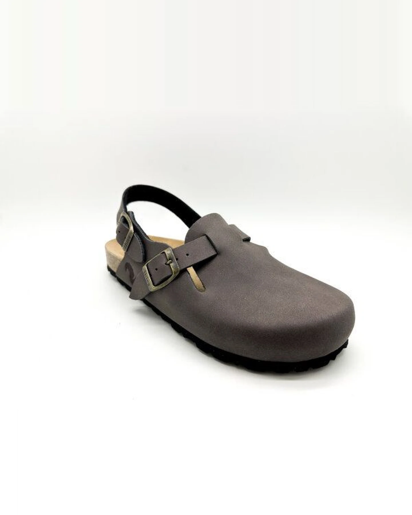 Vegane thies ® Eco Bio Backstrap Clogs aus rec. PET mit Kork-Tieffussbett – Ansicht 3