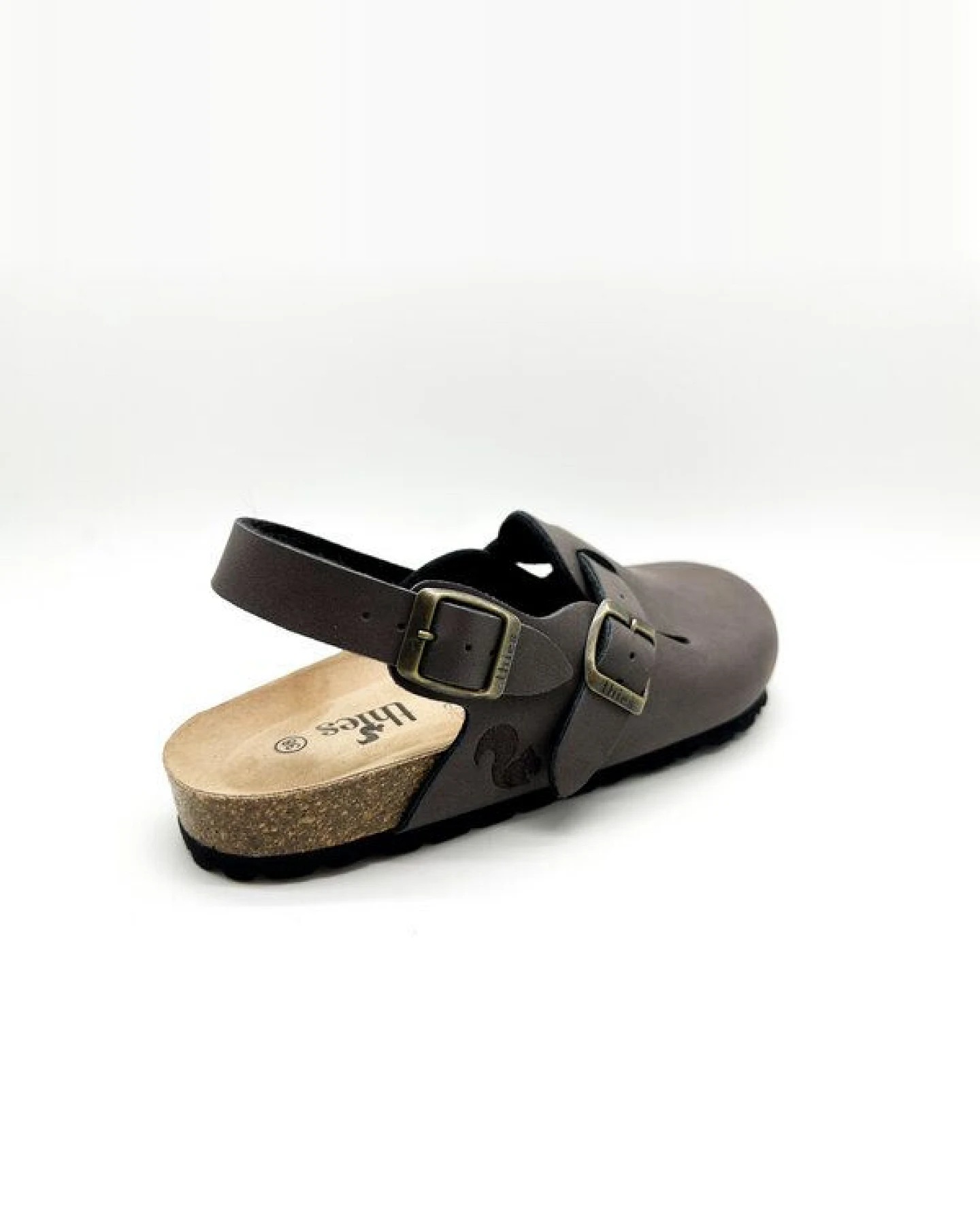 Vegane thies ® Eco Bio Backstrap Clogs aus rec. PET mit Kork-Tieffussbett – Ansicht 4