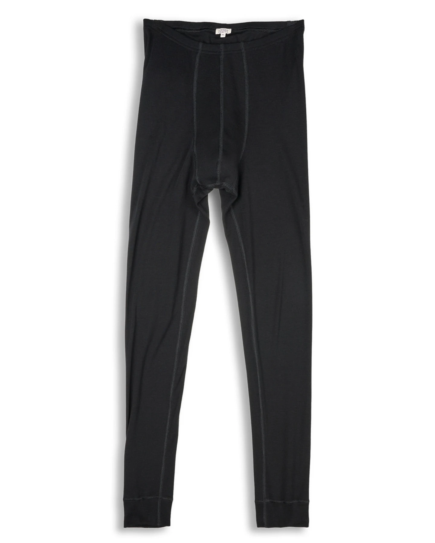Herren Lange Unterhose Schwarz – Ansicht 2
