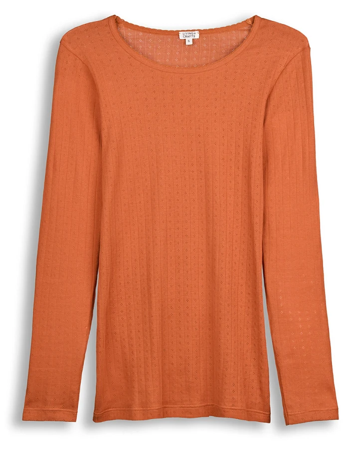 Damen Langarm-Shirt Rot