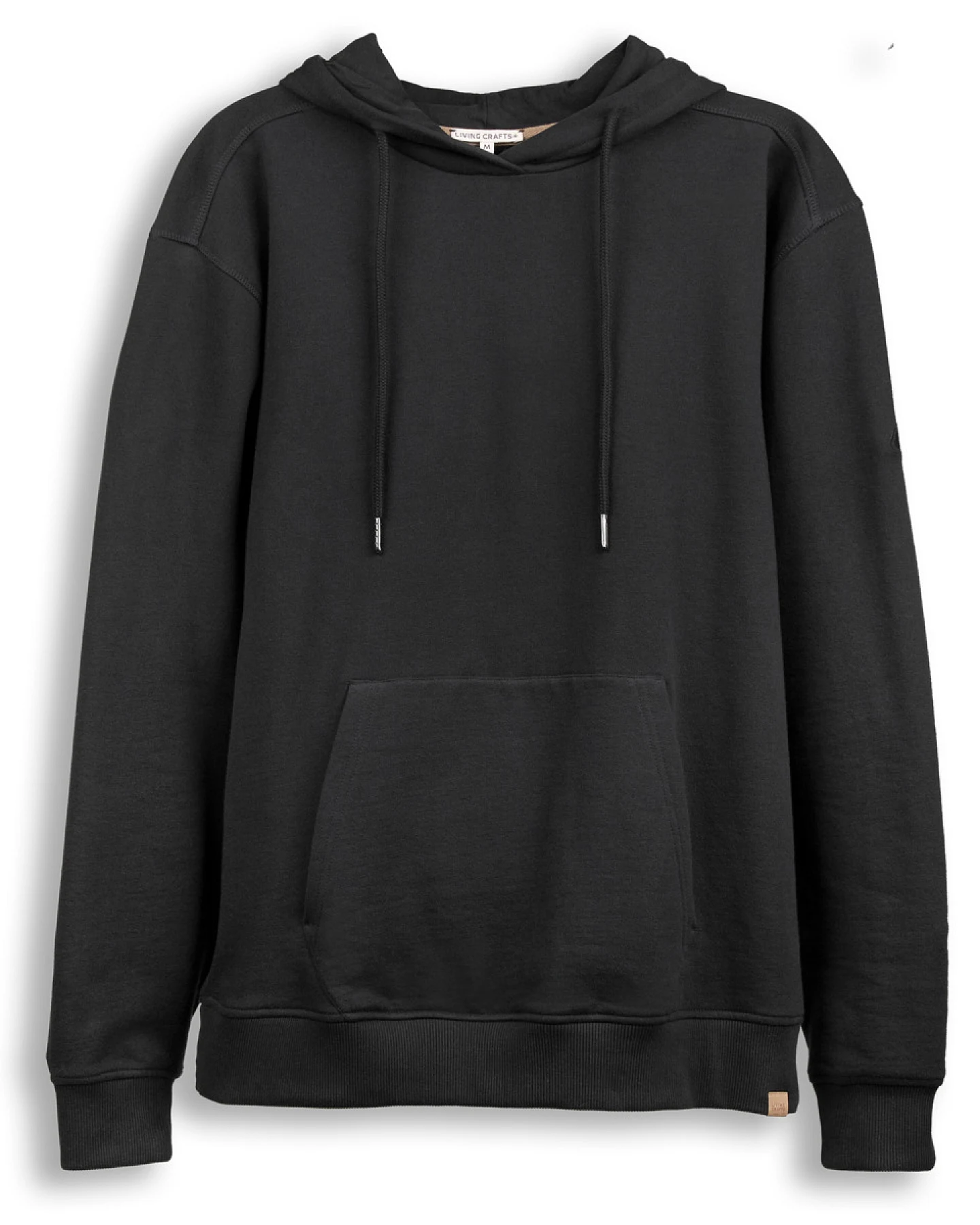 Herren Kapuzenpullover Schwarz – Ansicht 2