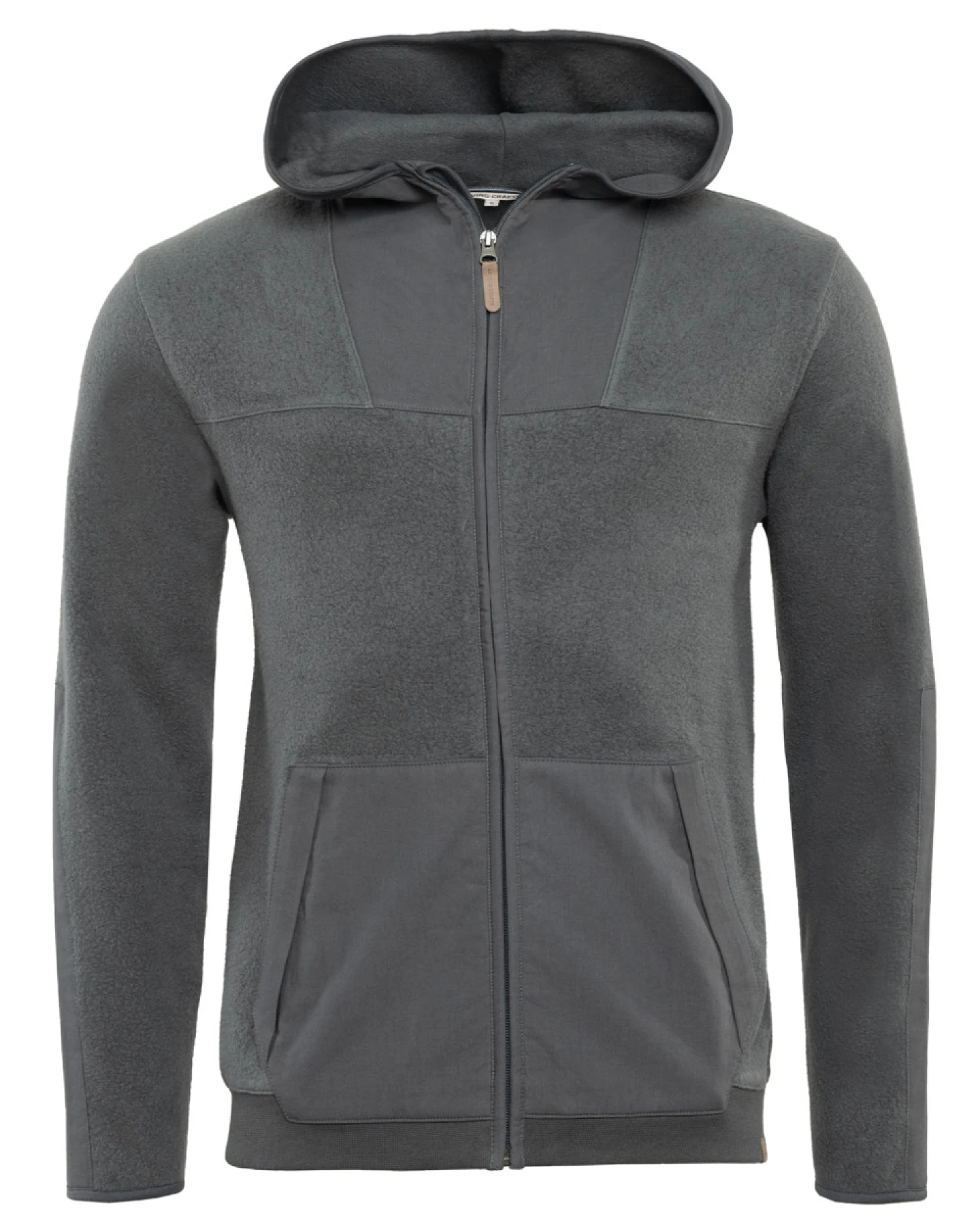 Herren Fleece-Jacke Grau – Ansicht 2