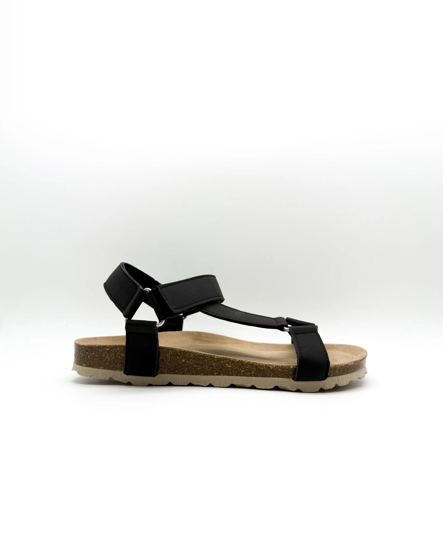 thies Herren vegan Sandalen Eco Bio Trek Obsidian Grau – Ansicht 2