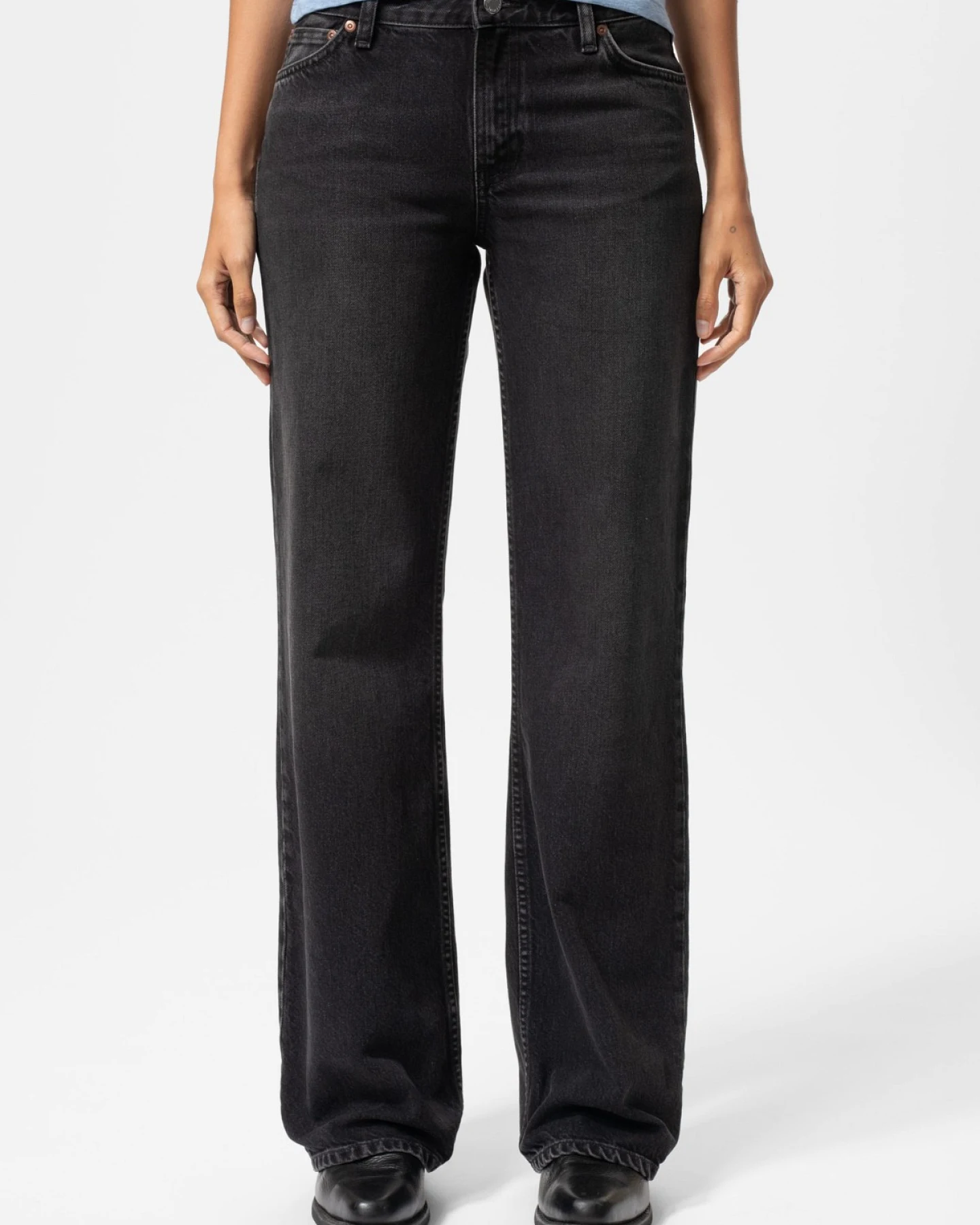 Jeans Wide Heidi Slow Black – Ansicht 3