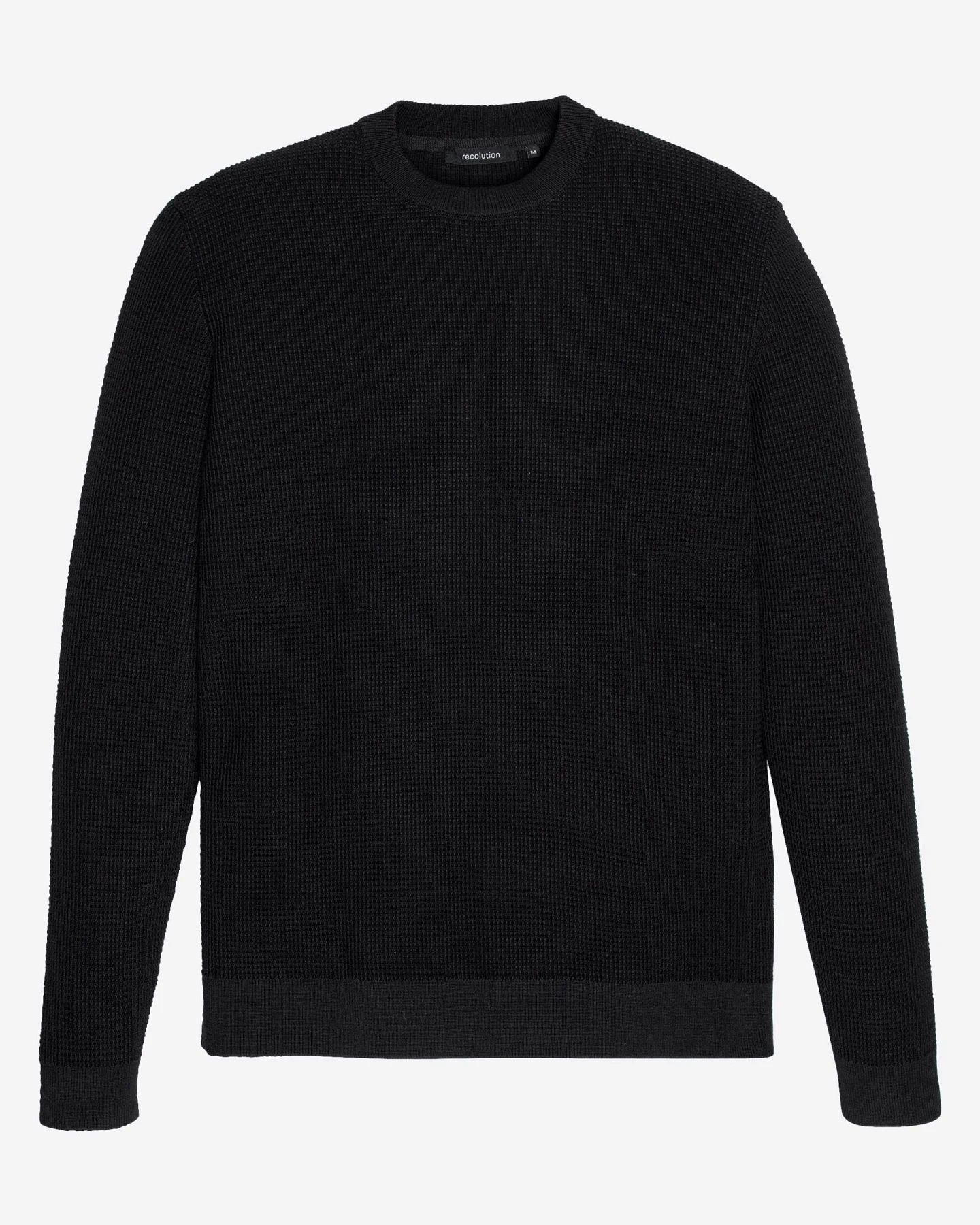 Recolution Herren vegan Pullover Lupin Schwarz – Ansicht 2