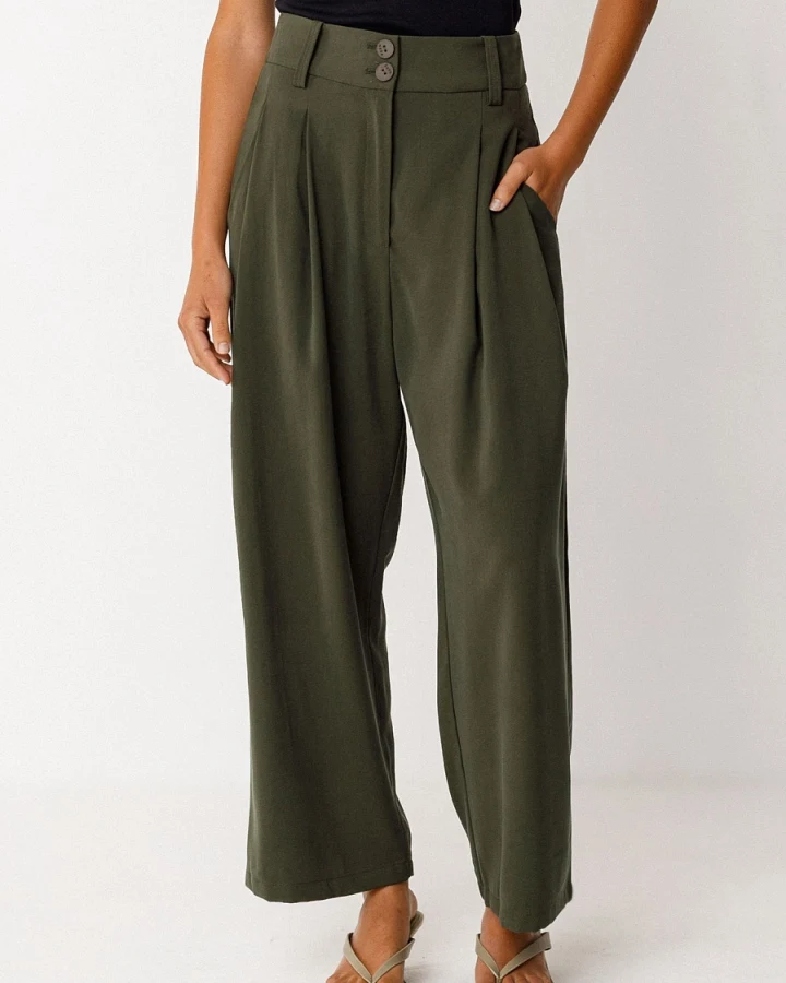 SKFK Damen vegan Hose Esti Grün