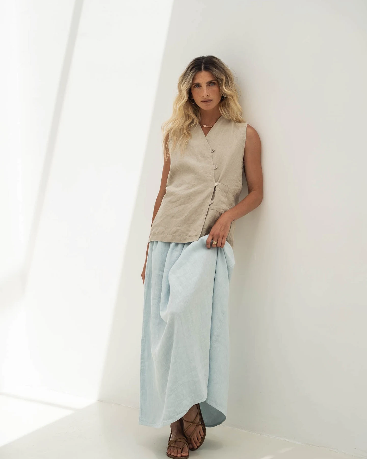 Näz Damen vegan Rock Freya Hellblau – Ansicht 2