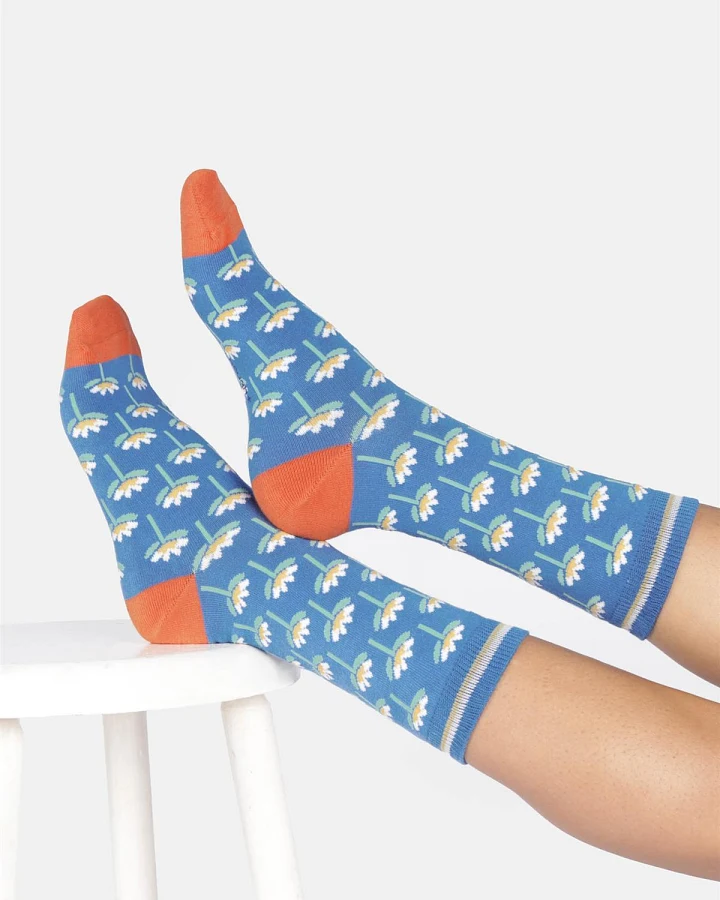 Socken Modell: Floral Tile