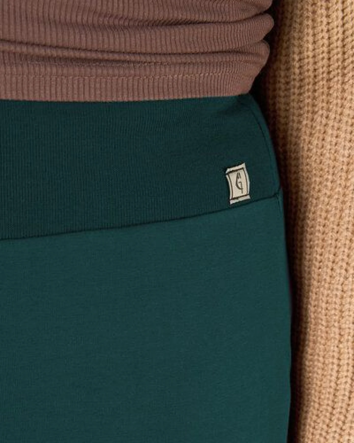 La Gitana Midirock - A-Linien Damen Rock aus Bio-Baumwolle. Modell: "Anella" – Ansicht 3