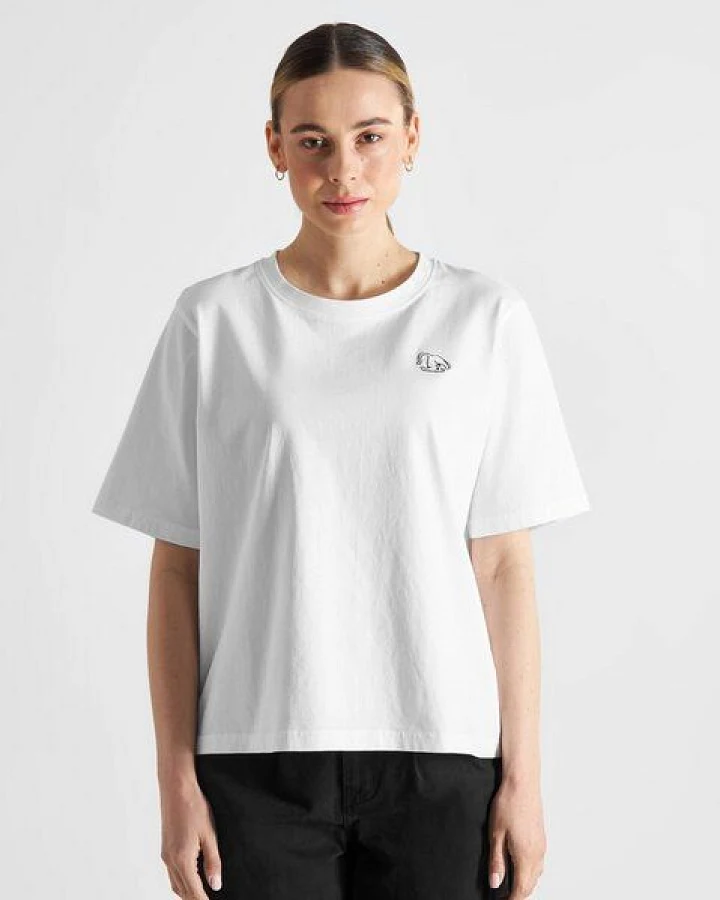 DEDICATED T-Shirt Vadstena Cat Pose - White