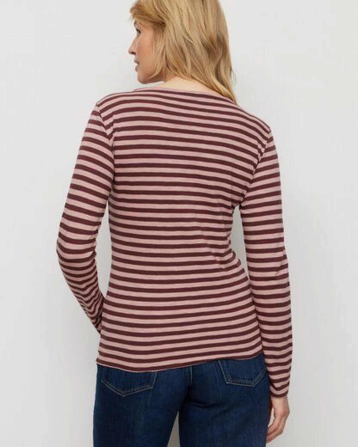 Damen Slub Longsleeve aus Bio-Baumwolle - IRIS STRIPES - recolution – Ansicht 3