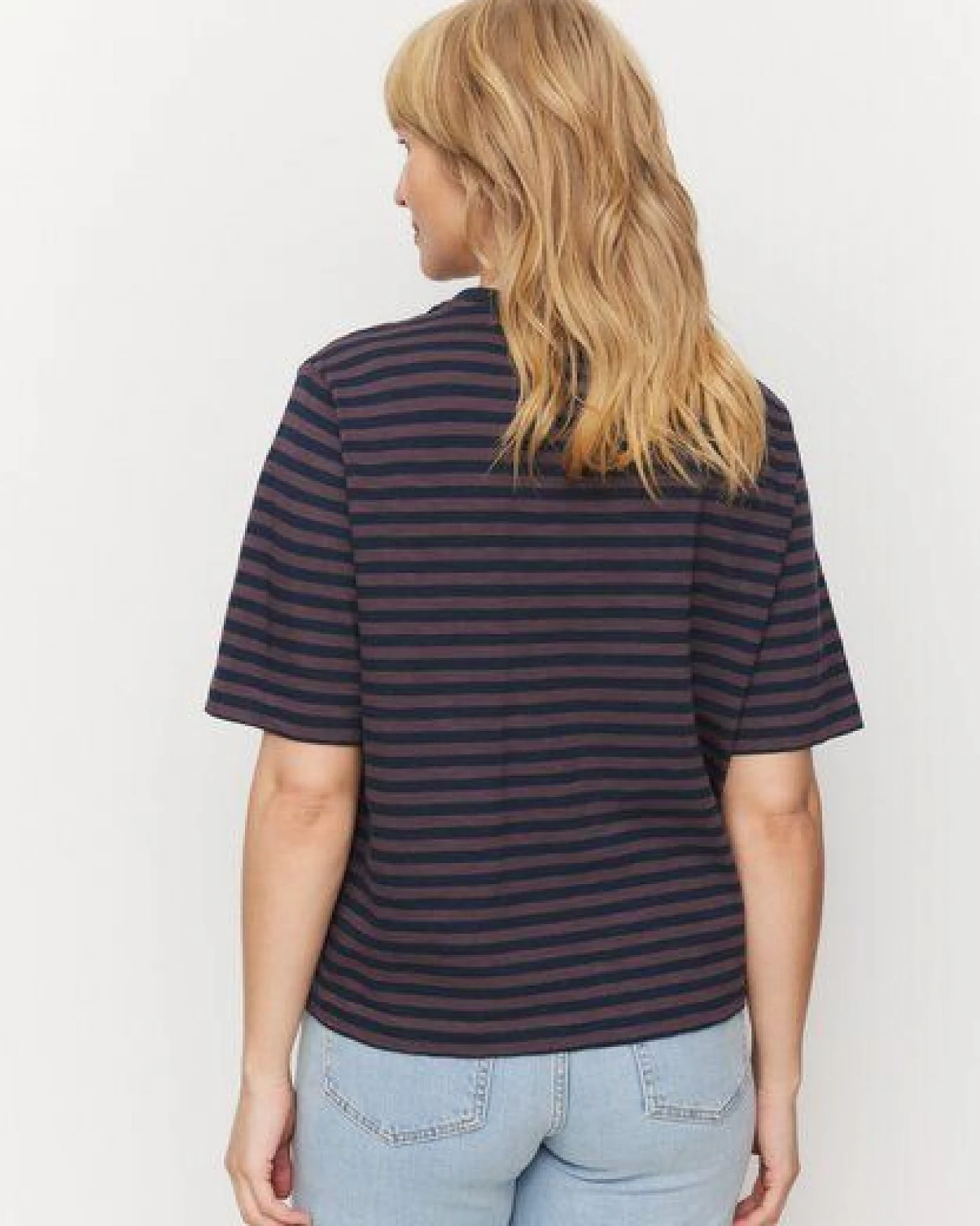 Damen T-Shirt aus Bio-Baumwolle - AZOLLA STRIPES - recolution – Ansicht 3