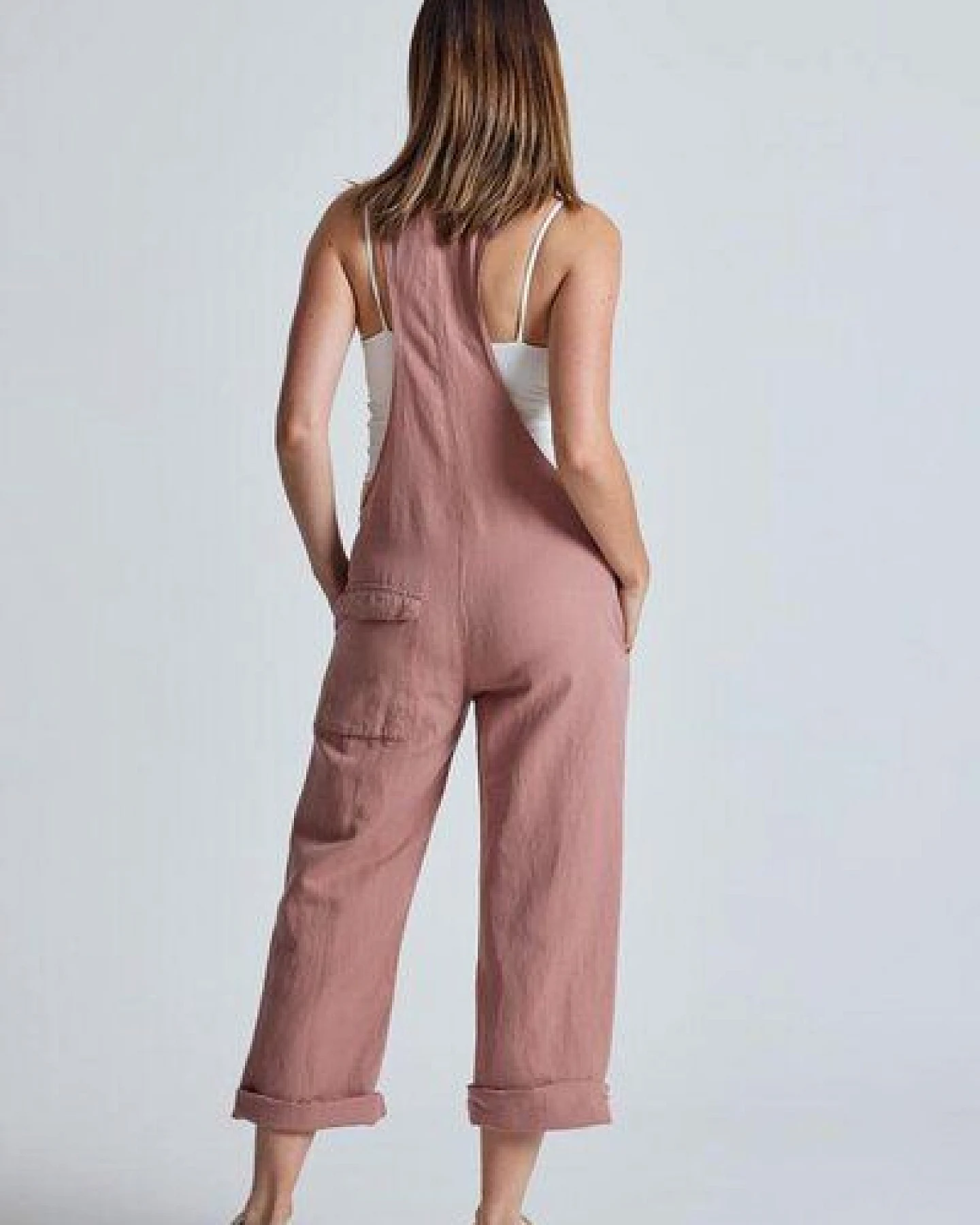 Flax and Loom Leinen Latzhose Mary Lou – Ansicht 3