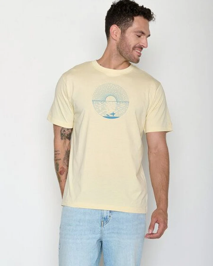 GREENBOMB Surf Friends Fusion - Lässiges Oversize-T-Shirt aus Bio-Baumwolle / hochwertiger Print / GOTS / Fair & Vegan