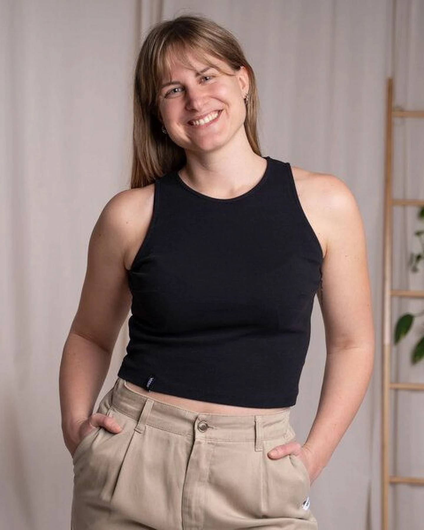 Vresh Clothing Rib Viona - Crop Top aus Biobaumwolle – Ansicht 3