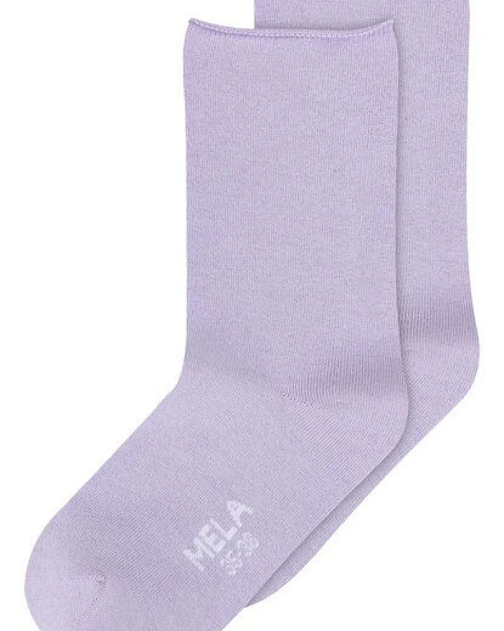 MELA Rollsaum Socken 2 Paare aus 100% Bio-Baumwolle