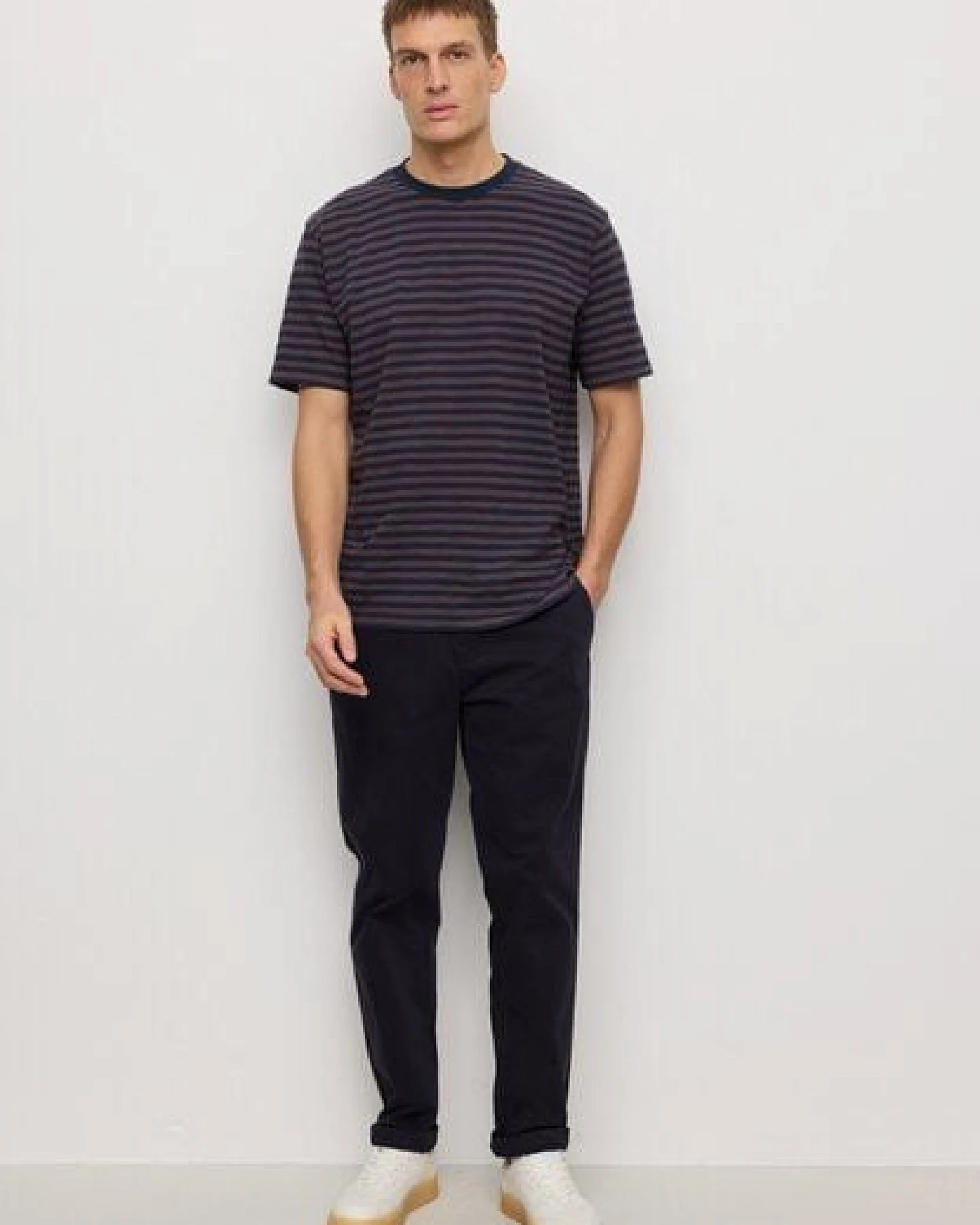 Herren T-Shirt aus Bio-Baumwolle - DELONIX STRIPES - recolution – Ansicht 3