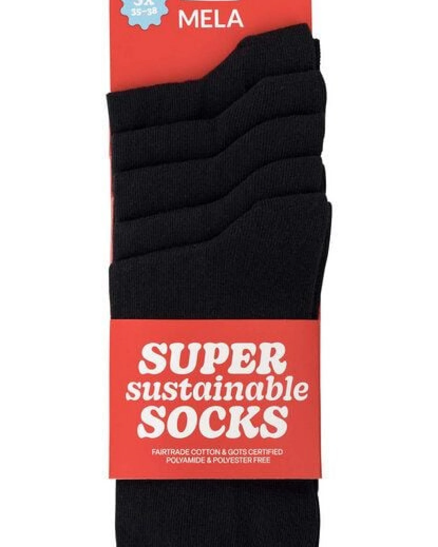 Rollsaum Socken 5 Paare – Ansicht 2