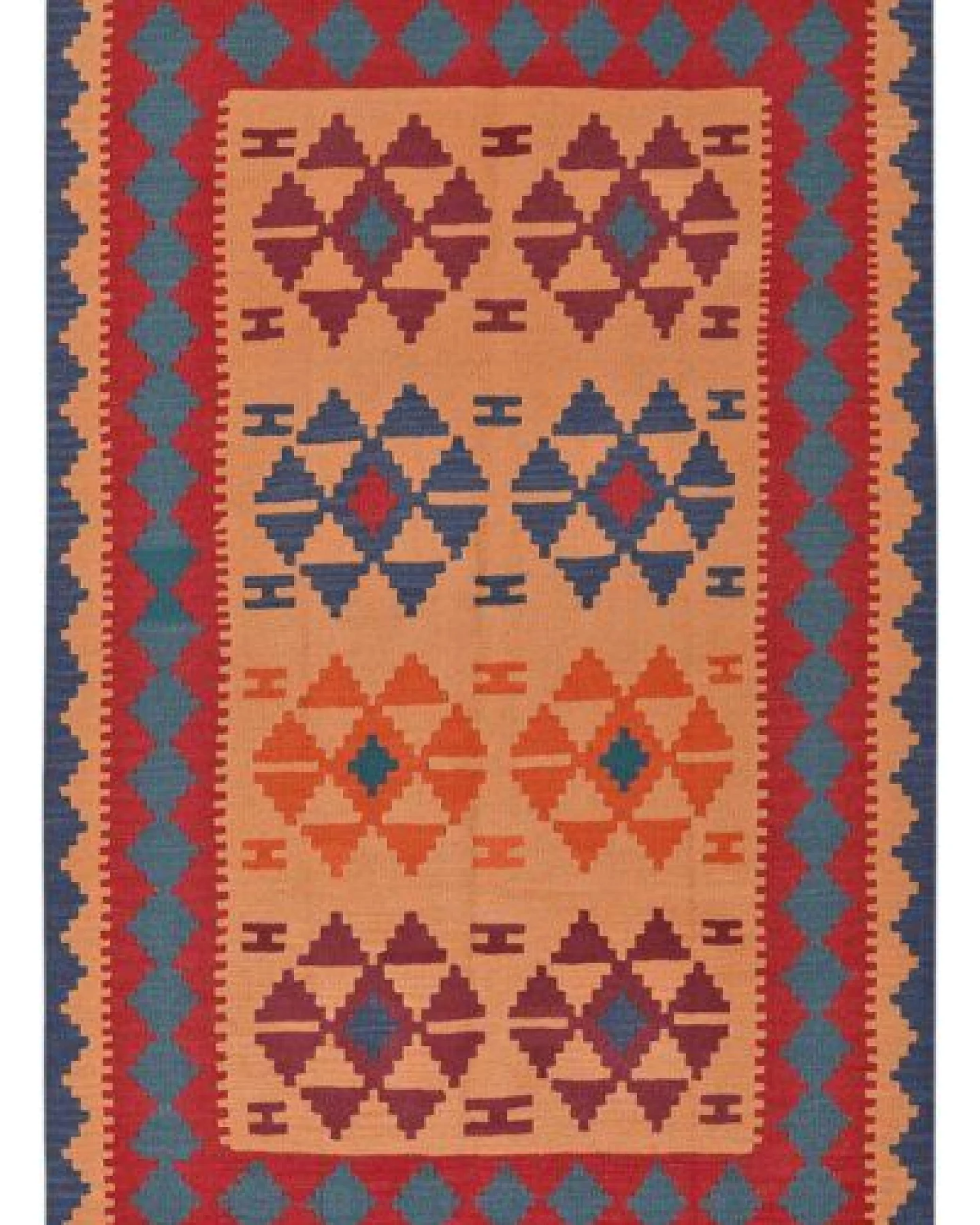 Kelim Gashgai Beige „Rugtales“ aus Schurwolle, 122x189 cm – Ansicht 3
