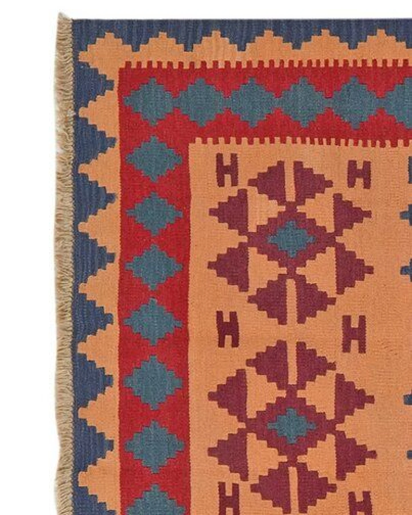 Kelim Gashgai Beige „Rugtales“ aus Schurwolle, 122x189 cm – Ansicht 4