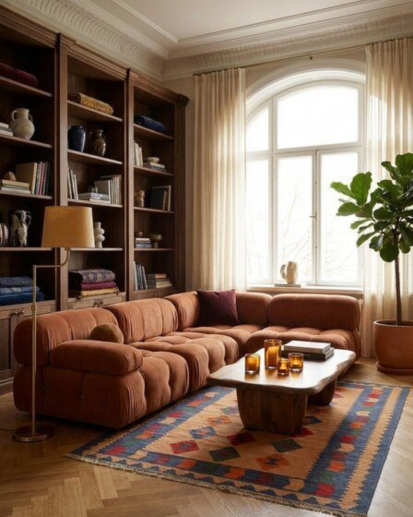 Kelim Gashgai Beige „Rugtales“ aus Schurwolle, 127x180 cm – Ansicht 2