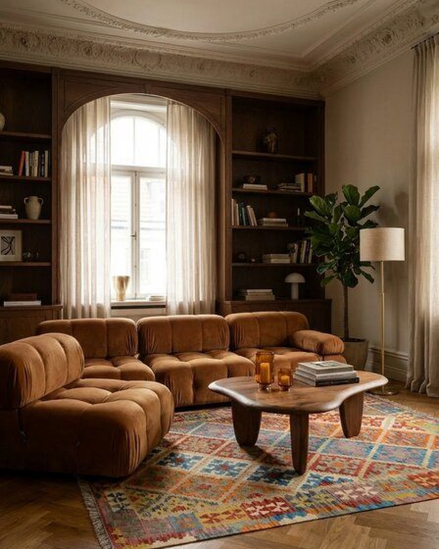 Kelim Gashgai Beige „Rugtales“ aus Schurwolle, 156x205 cm – Ansicht 2