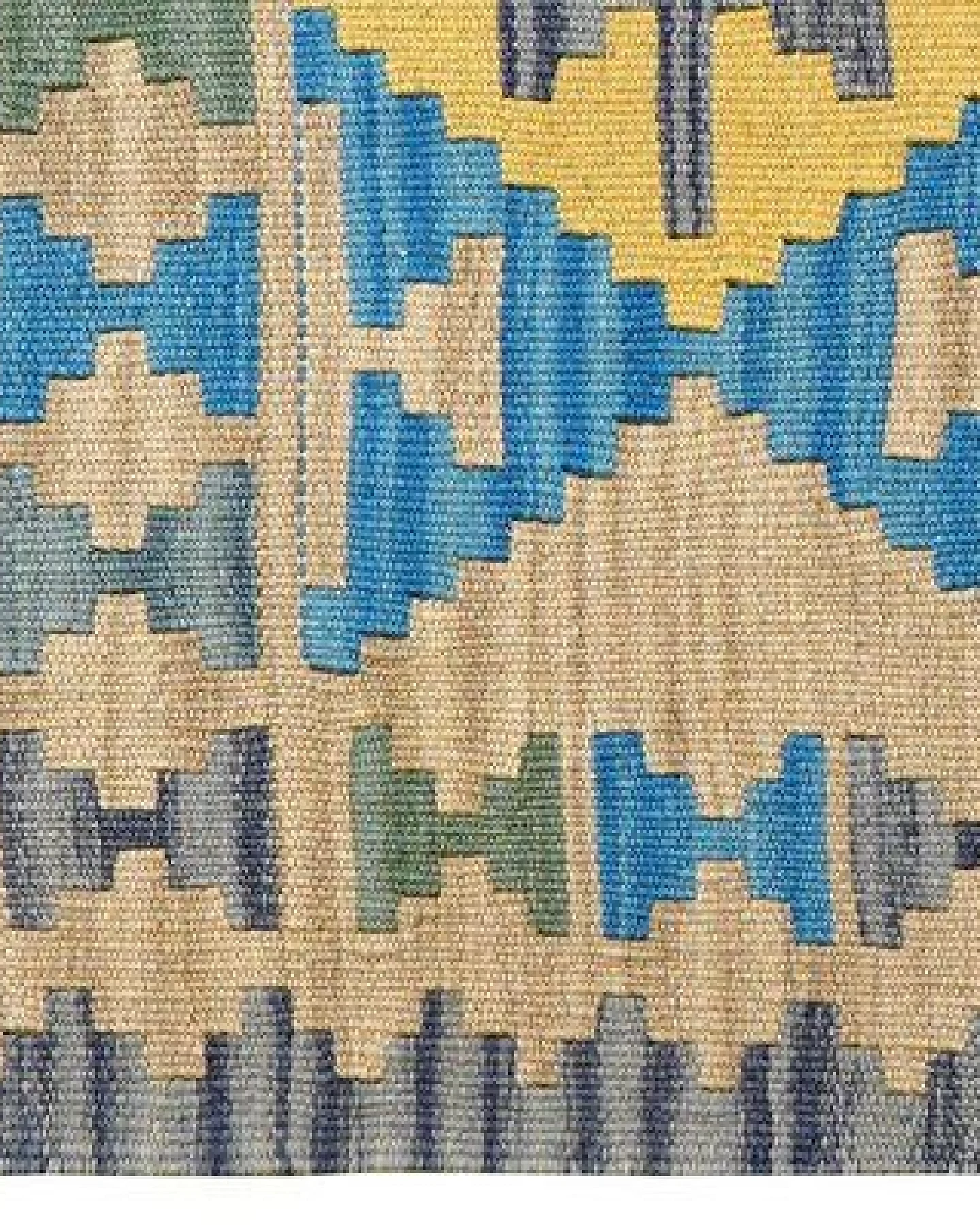 Kelim Gashgai Beige „Rugtales“ aus Schurwolle, 80x110 cm – Ansicht 4