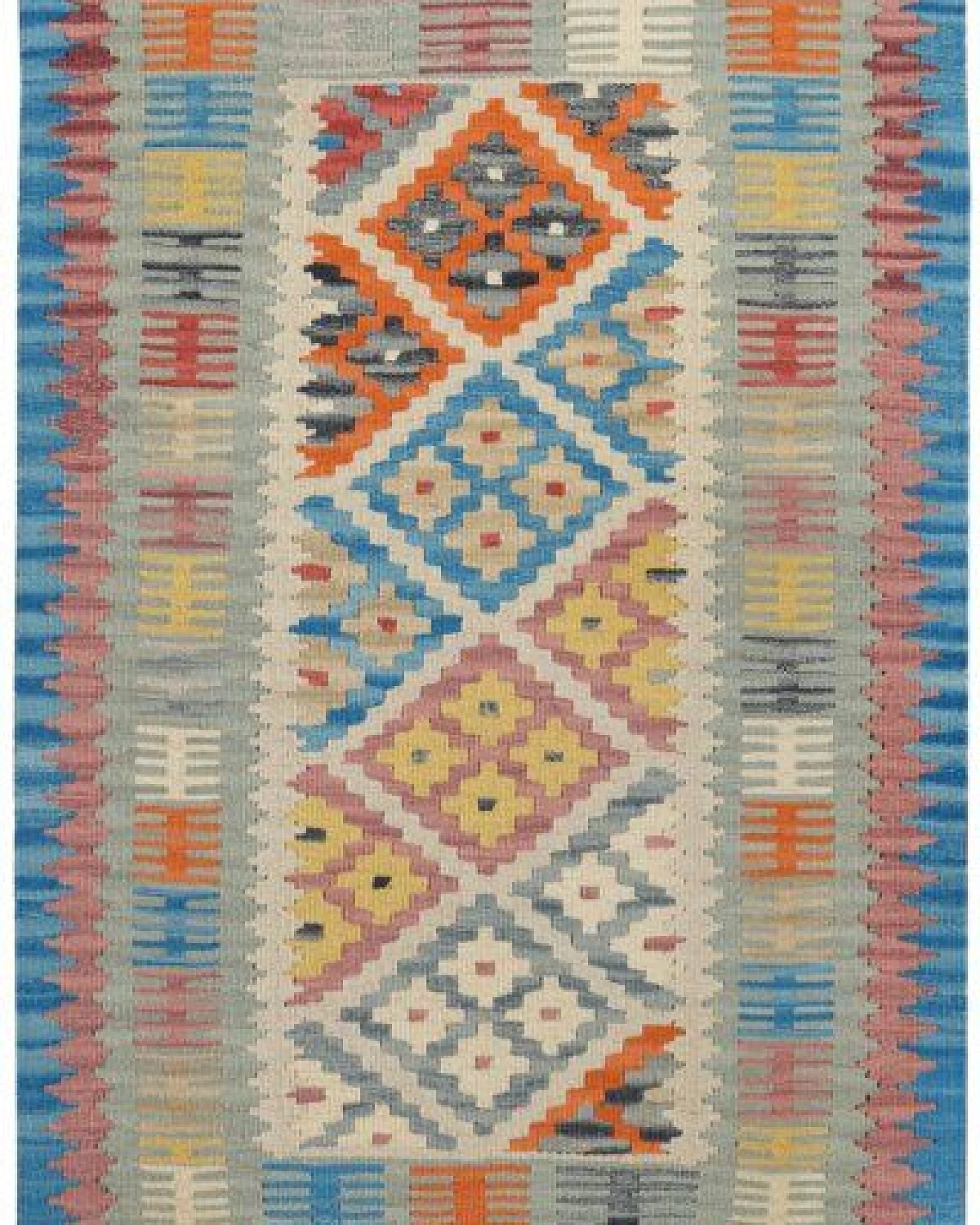 Kelim Gashgai Beige „Rugtales“ aus Schurwolle, 84x127 cm – Ansicht 3