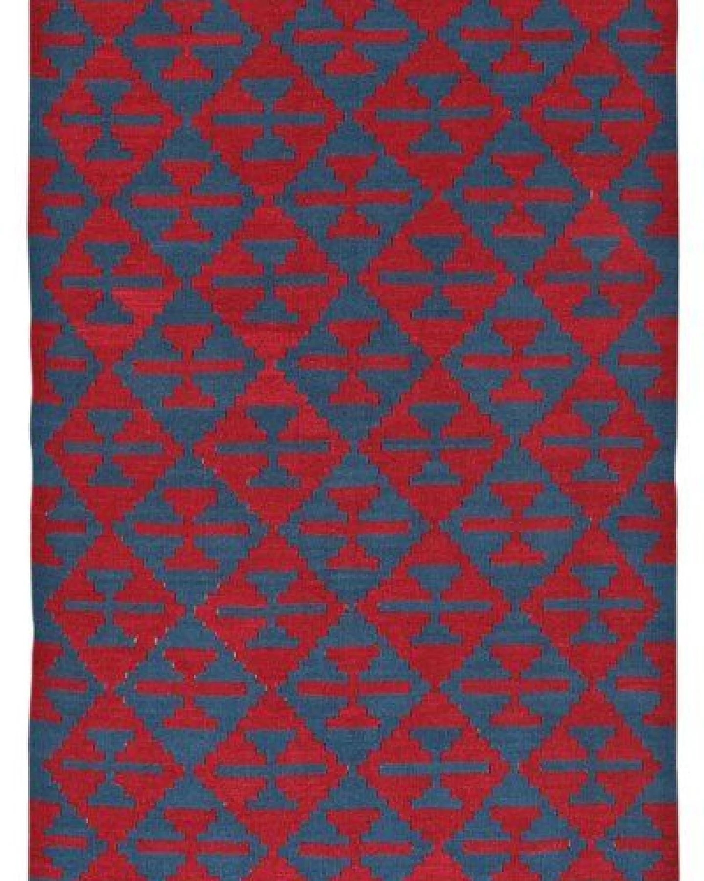 Kelim Gashgai Blau „Rugtales“ aus Schurwolle, 123x184 cm – Ansicht 3