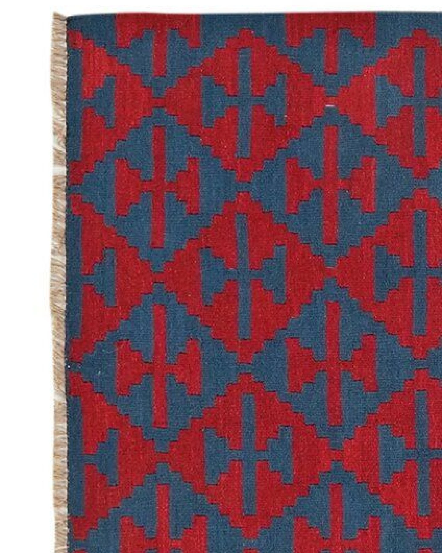 Kelim Gashgai Blau „Rugtales“ aus Schurwolle, 123x184 cm – Ansicht 4