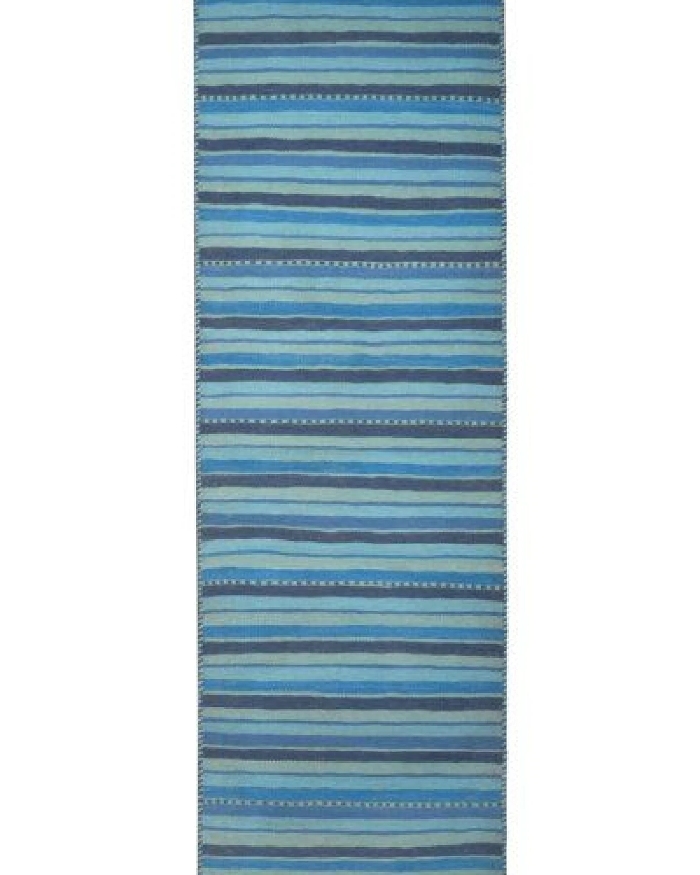 Kelim Gashgai Blau „Rugtales“ aus Schurwolle, 60x196 cm – Ansicht 3