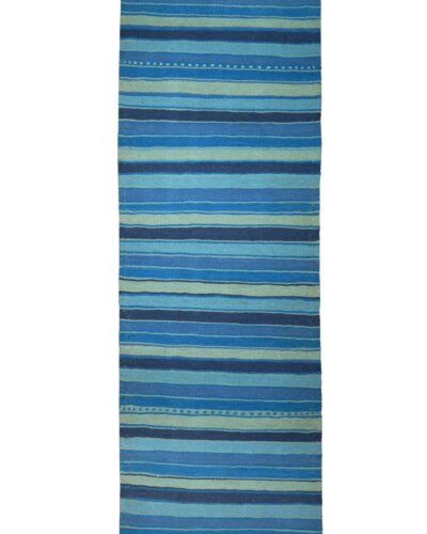 Kelim Gashgai Blau „Rugtales“ aus Schurwolle, 65x198 cm – Ansicht 3