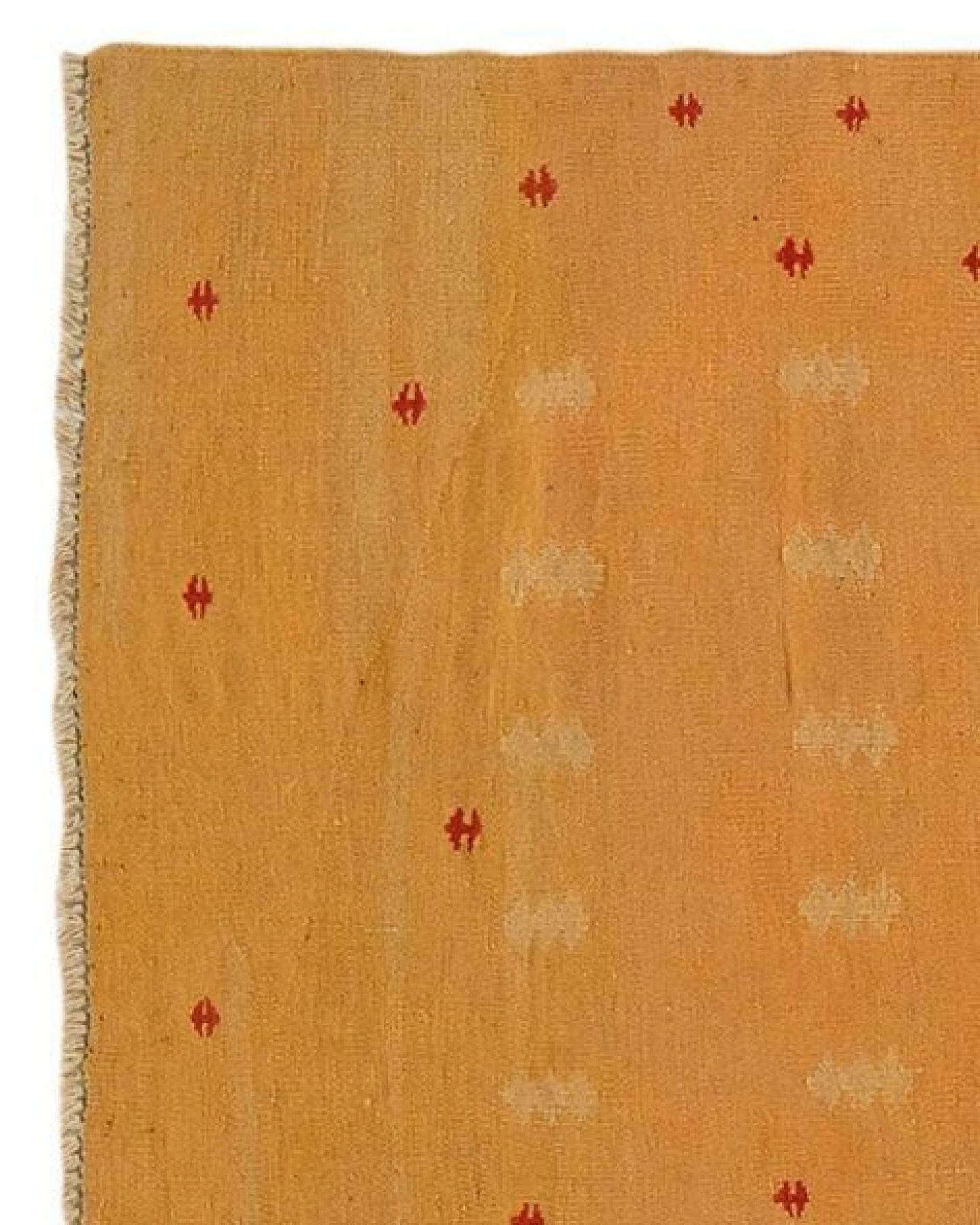 Kelim Gashgai Gelb „Rugtales“ aus Schurwolle, 86x180 cm – Ansicht 4
