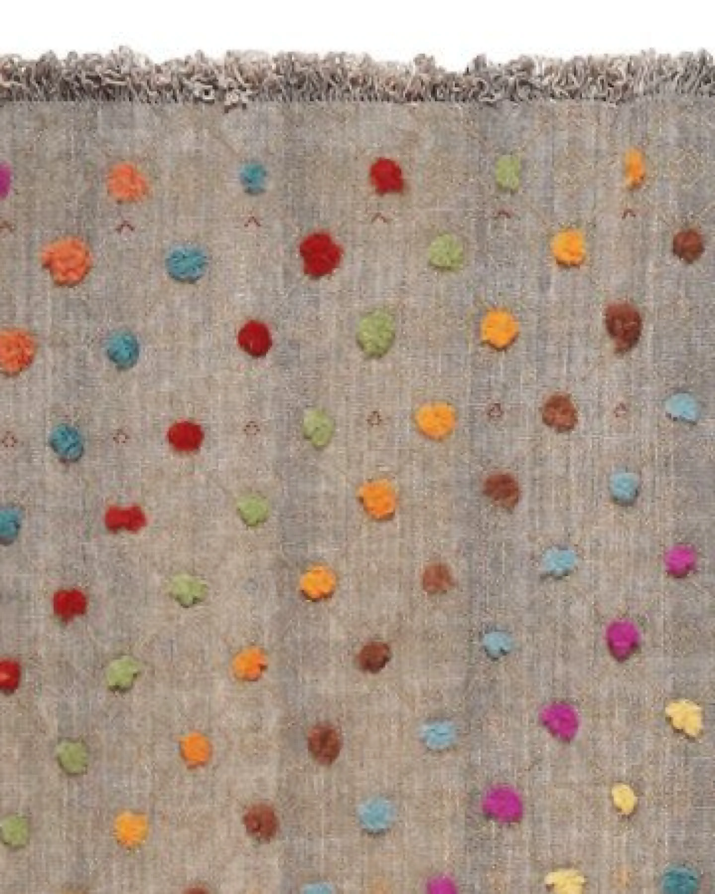Kelim Gashgai Grau „Rugtales“ aus Schurwolle, 176x226 cm – Ansicht 4