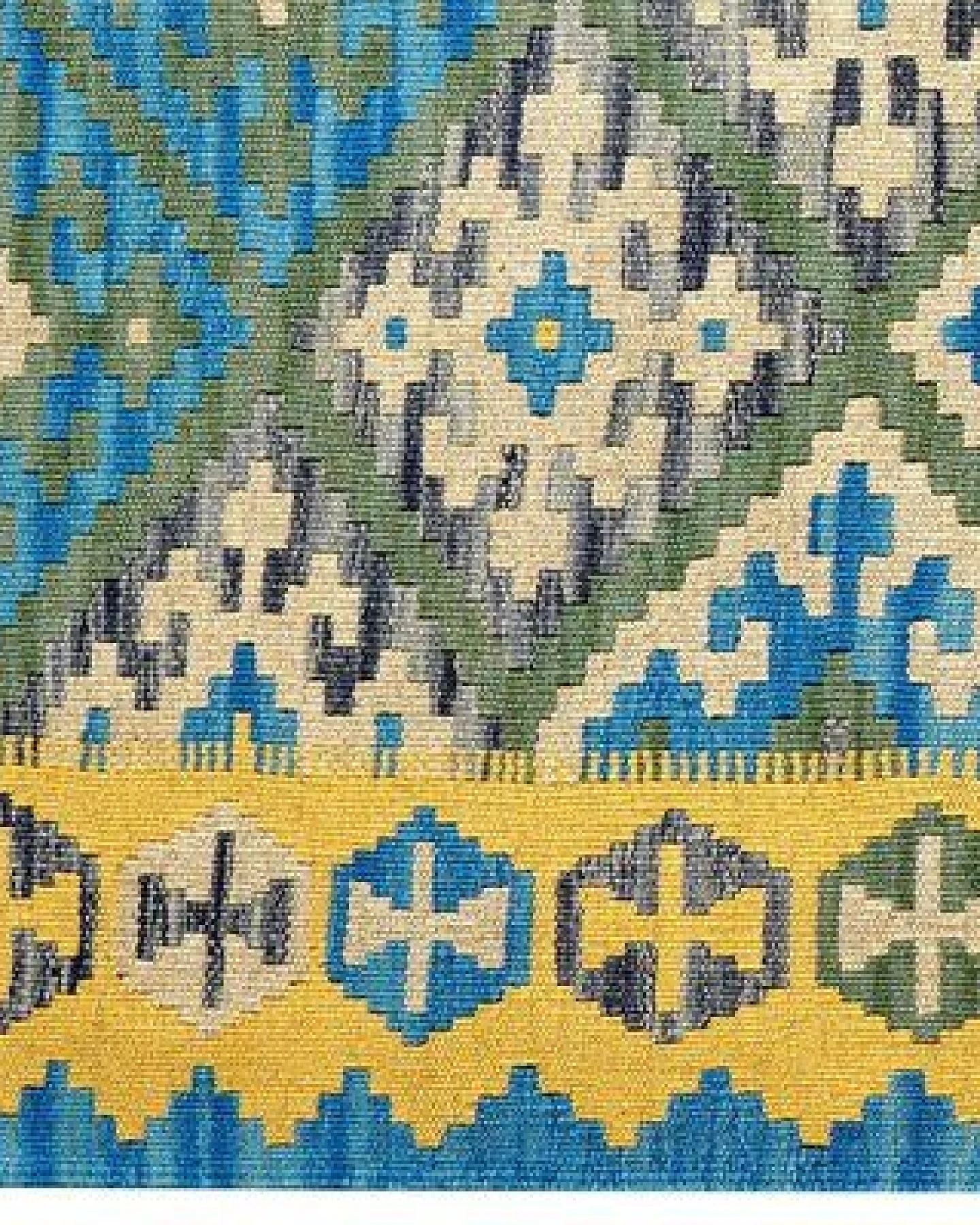 Kelim Gashgai Grün „Rugtales“ aus Schurwolle, 127x178 cm – Ansicht 4