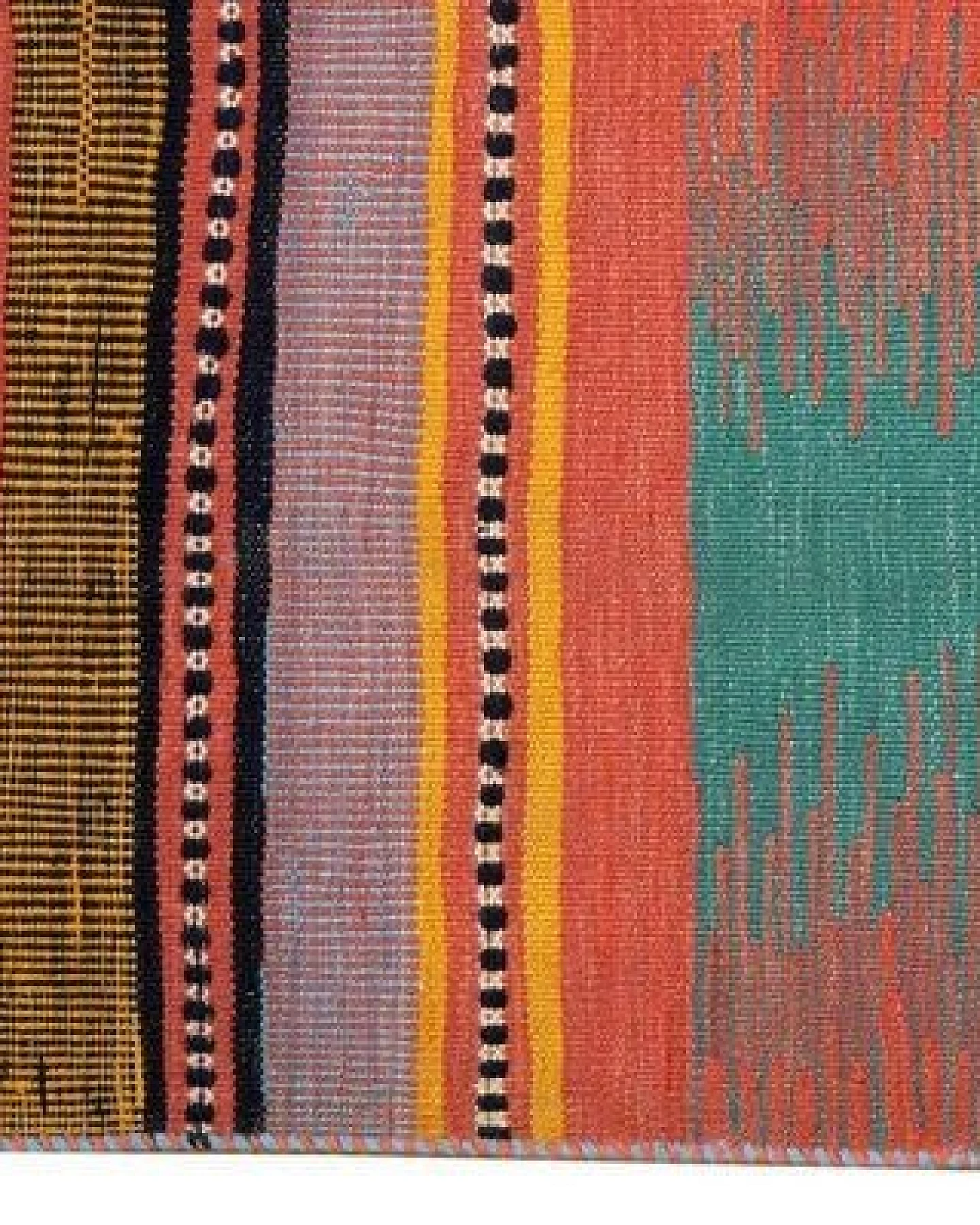 Kelim Gashgai Mehrfarbig „Rugtales“ aus Schurwolle, 124x197 cm – Ansicht 4