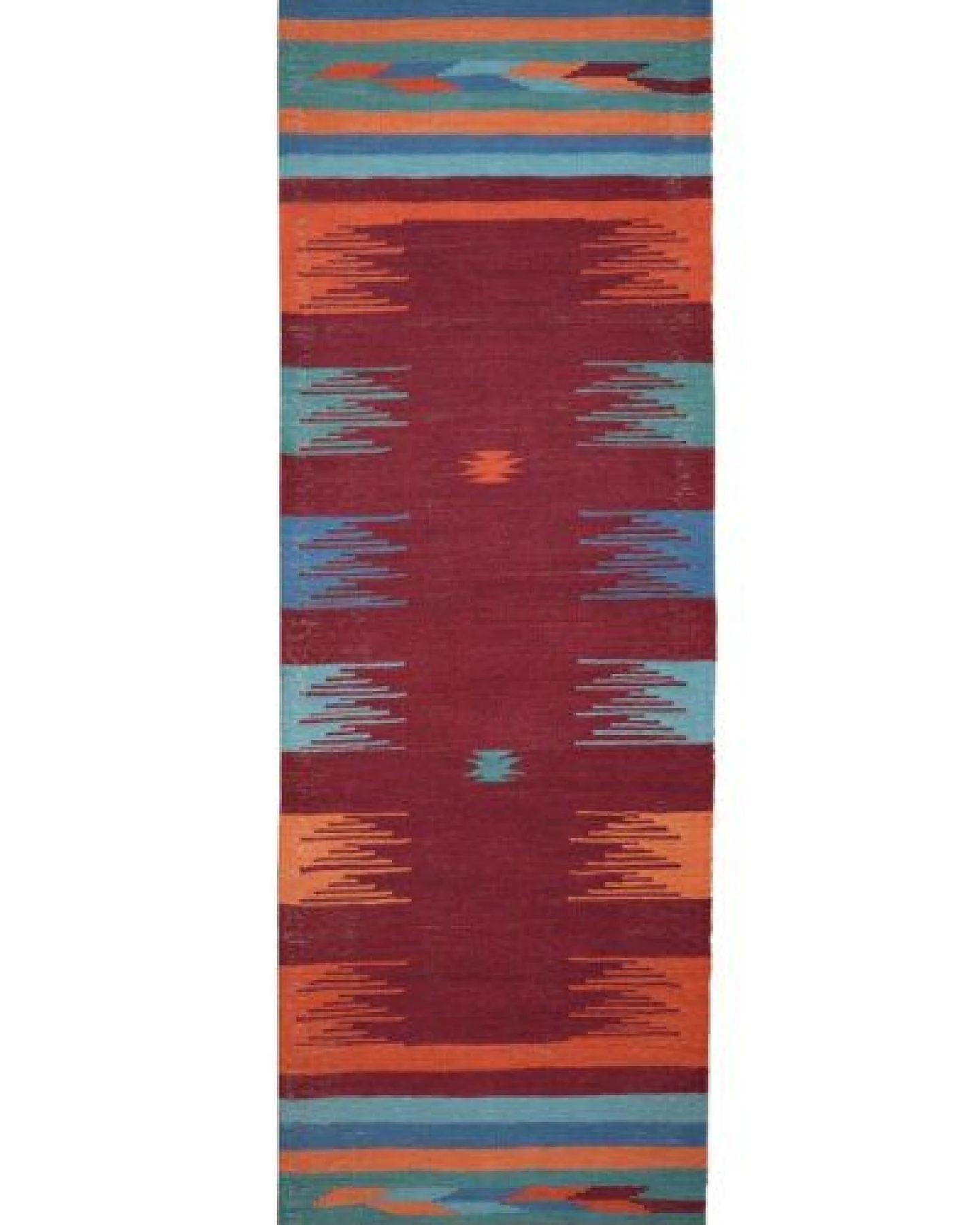 Kelim Gashgai Mehrfarbig „Rugtales“ aus Schurwolle, 61x200 cm – Ansicht 3