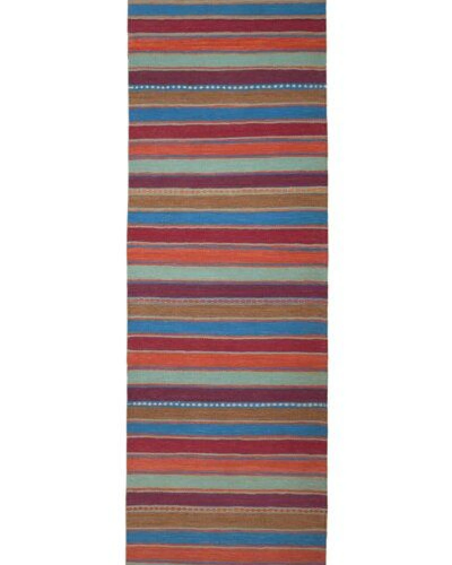 Kelim Gashgai Mehrfarbig „Rugtales“ aus Schurwolle, 62x202 cm – Ansicht 3