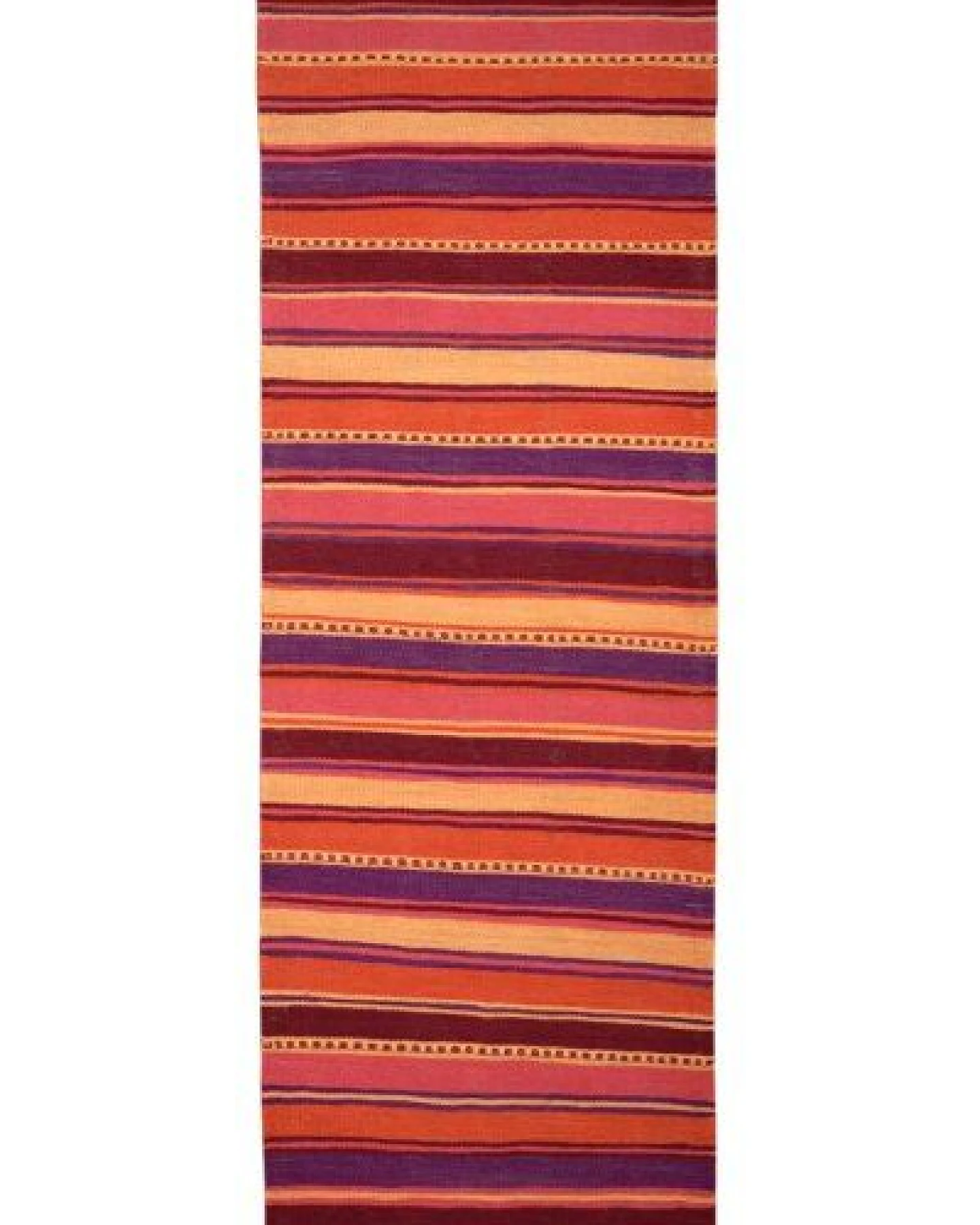 Kelim Gashgai Mehrfarbig „Rugtales“ aus Schurwolle, 63x197 cm – Ansicht 3