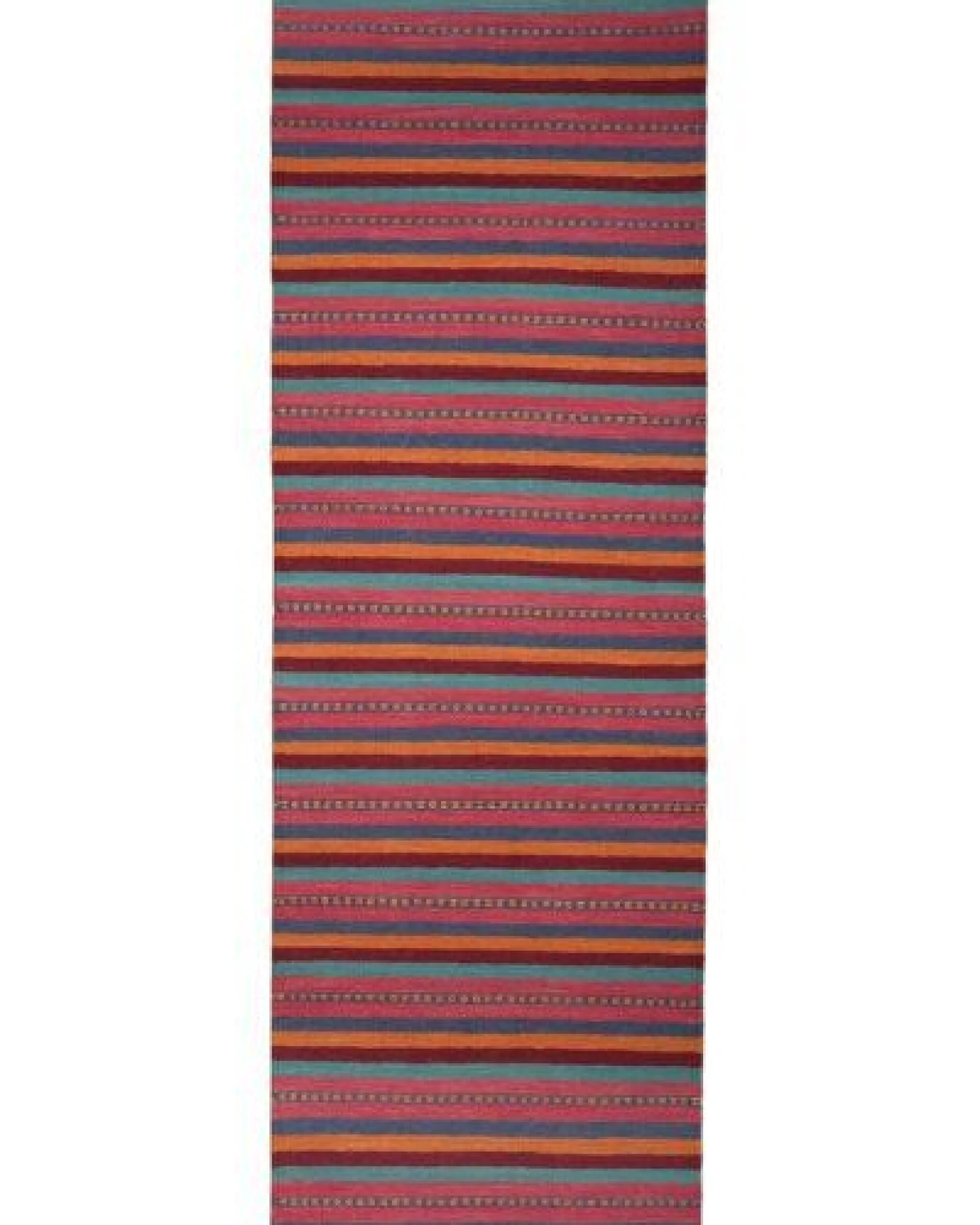 Kelim Gashgai Mehrfarbig „Rugtales“ aus Schurwolle, 64x202 cm – Ansicht 3