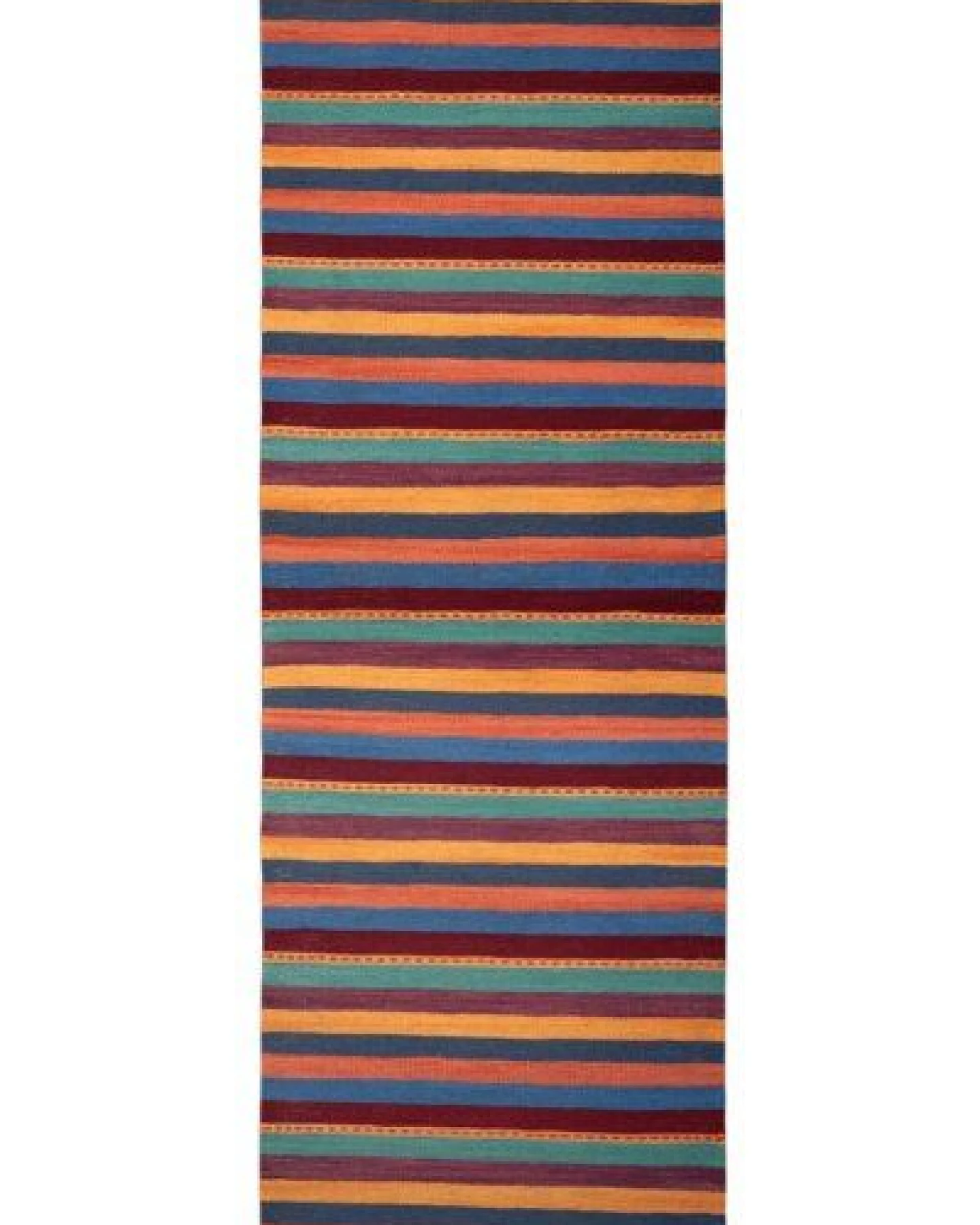 Kelim Gashgai Mehrfarbig „Rugtales“ aus Schurwolle, 66x204 cm – Ansicht 2