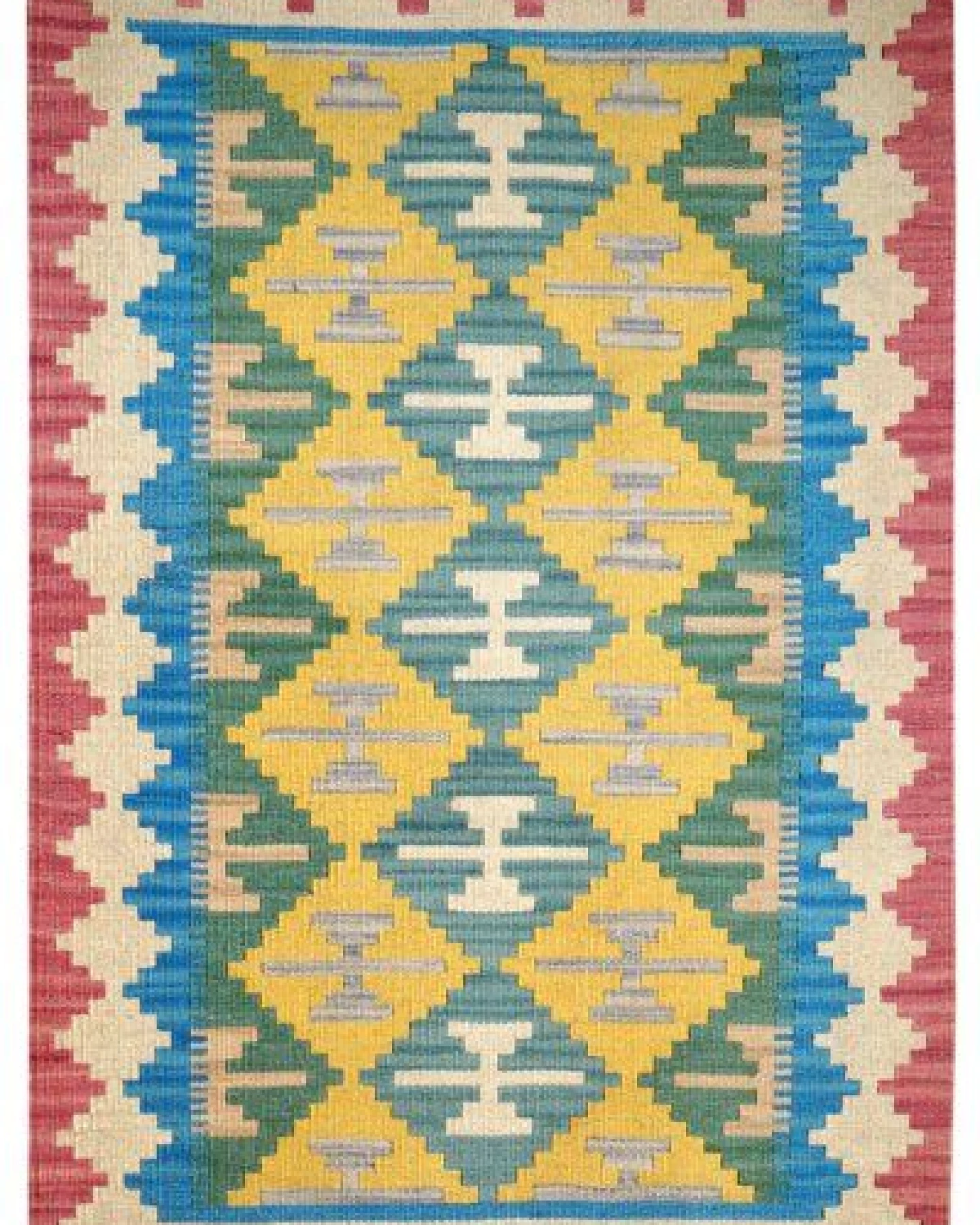 Kelim Gashgai Mehrfarbig „Rugtales“ aus Schurwolle, 83x124 cm – Ansicht 3
