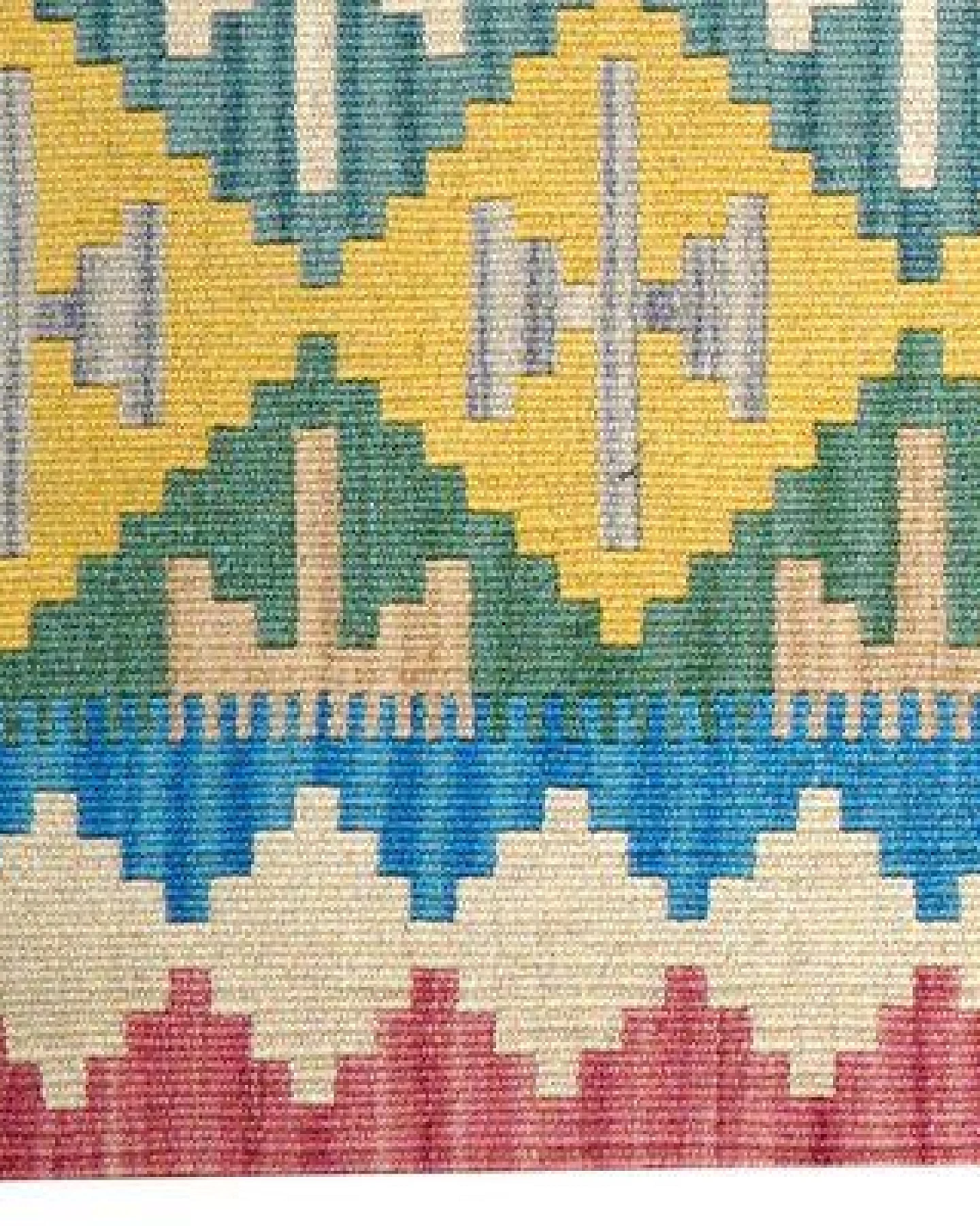 Kelim Gashgai Mehrfarbig „Rugtales“ aus Schurwolle, 83x124 cm – Ansicht 4