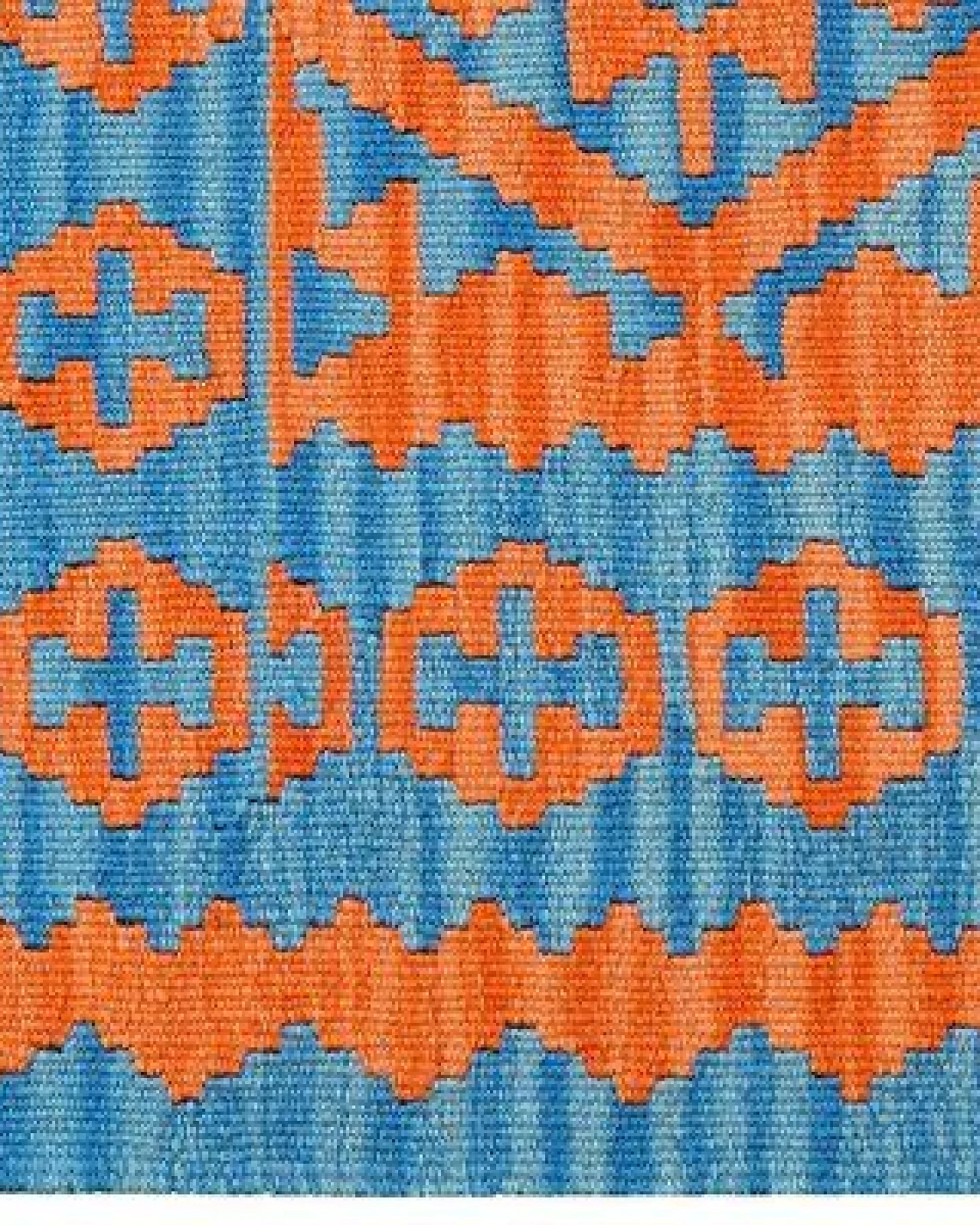 Kelim Gashgai Mehrfarbig „Rugtales“ aus Schurwolle, 89x127 cm – Ansicht 4