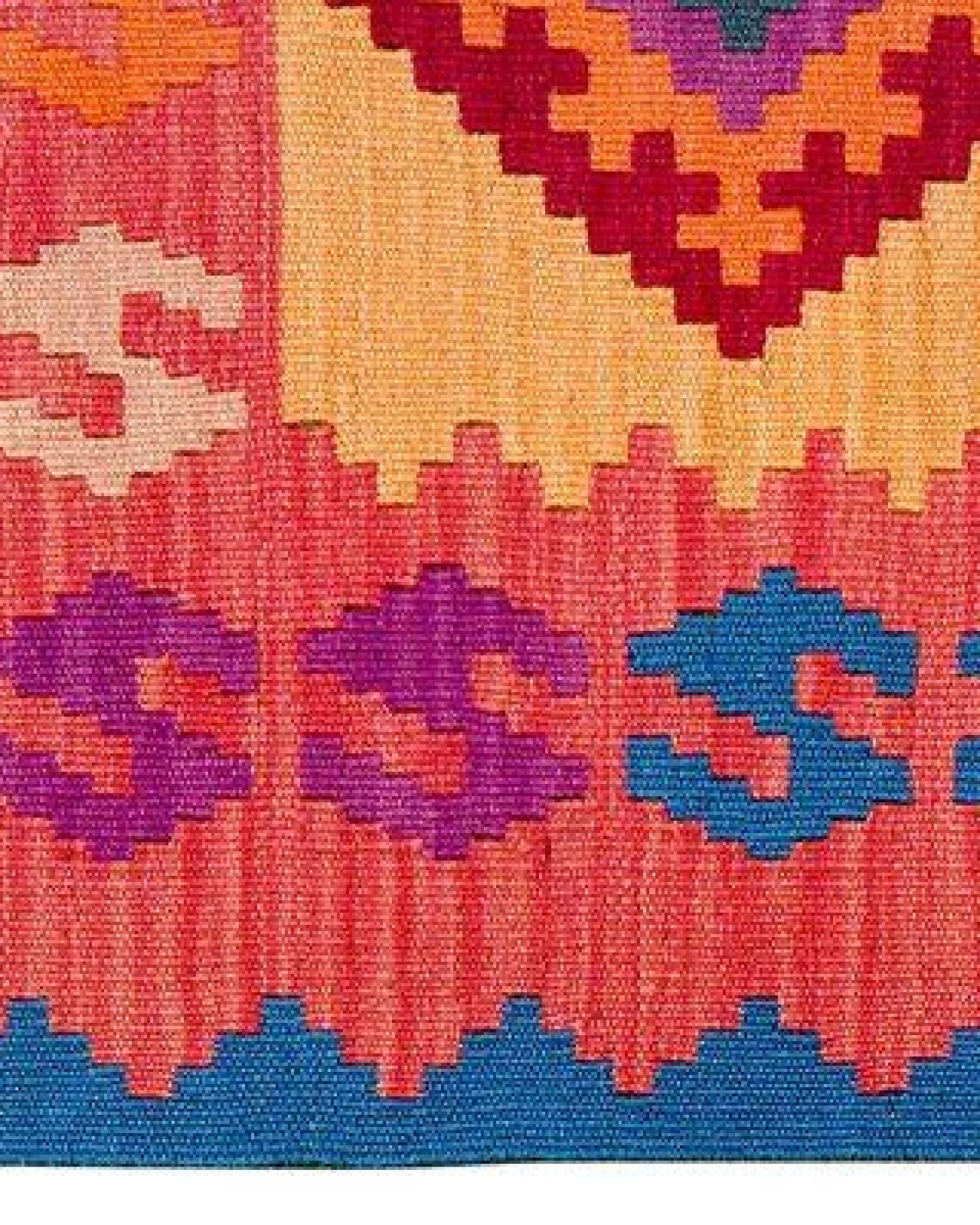 Kelim Gashgai Orange „Rugtales“ aus Schurwolle, 85x125 cm – Ansicht 4